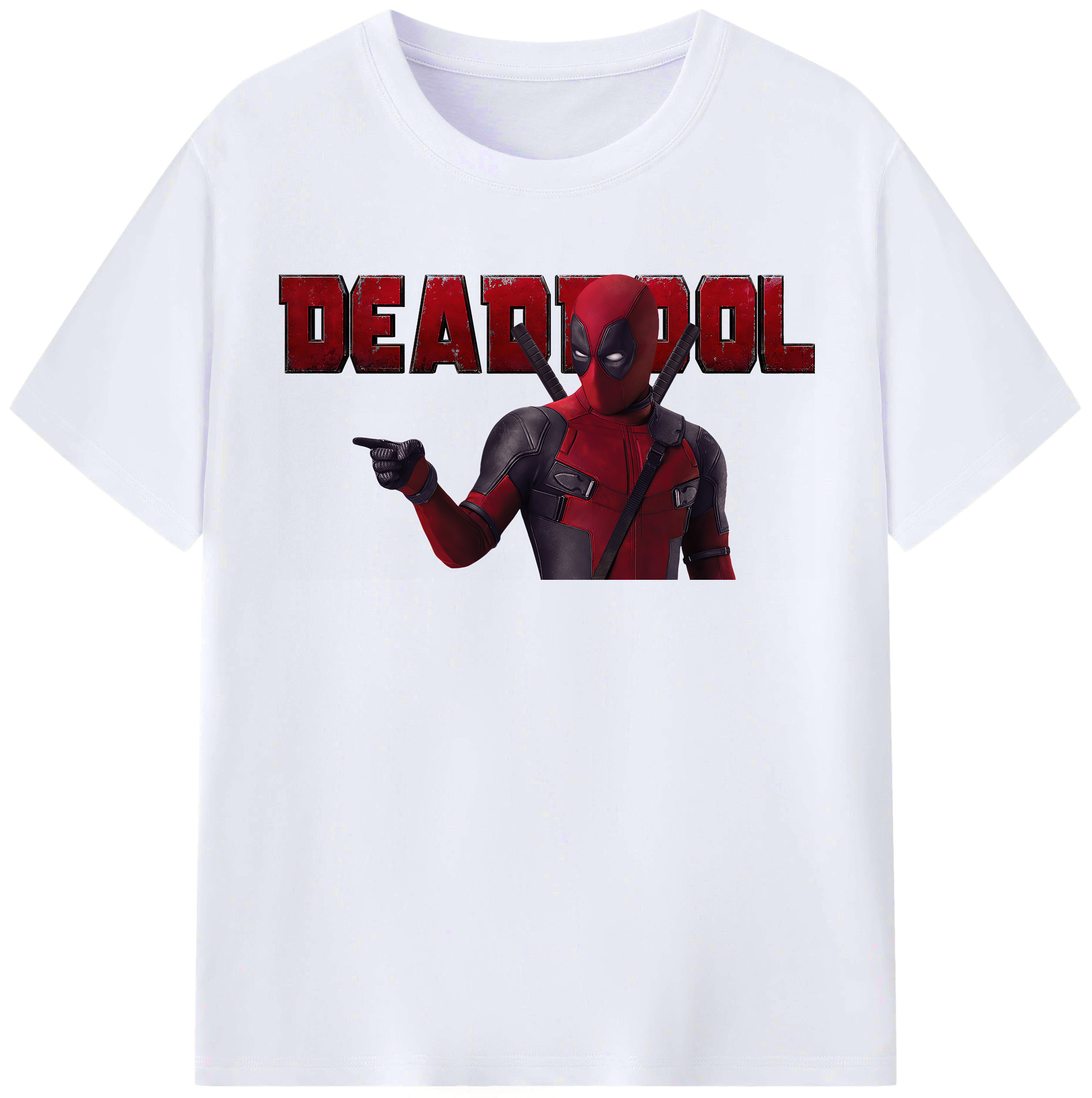 （画像用） Deadpool デッドプール レディースカジュアルプリントTシャツ（綿100％）