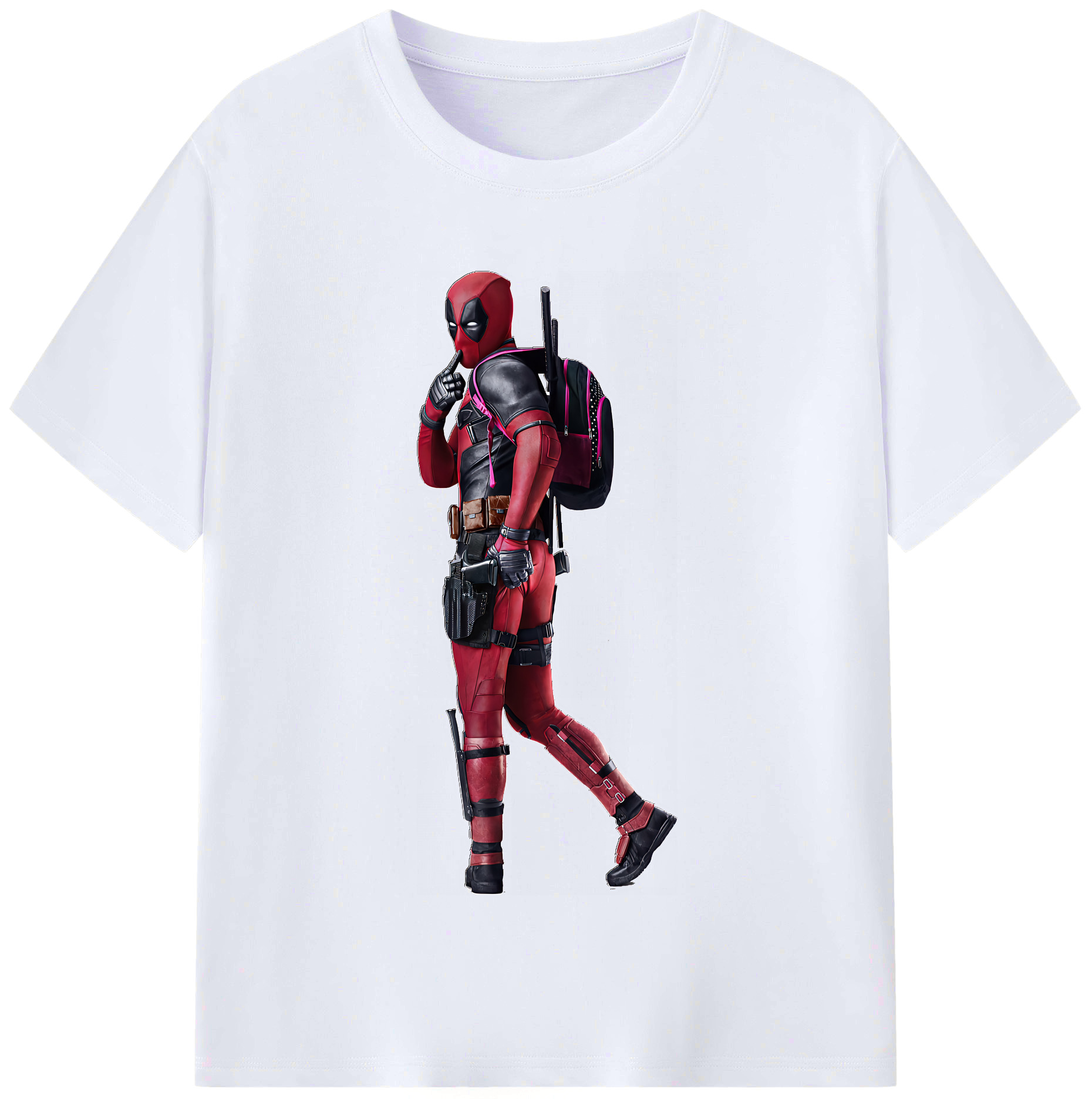 （画像用） Deadpool デッドプール レディースカジュアルプリントTシャツ（綿100％）