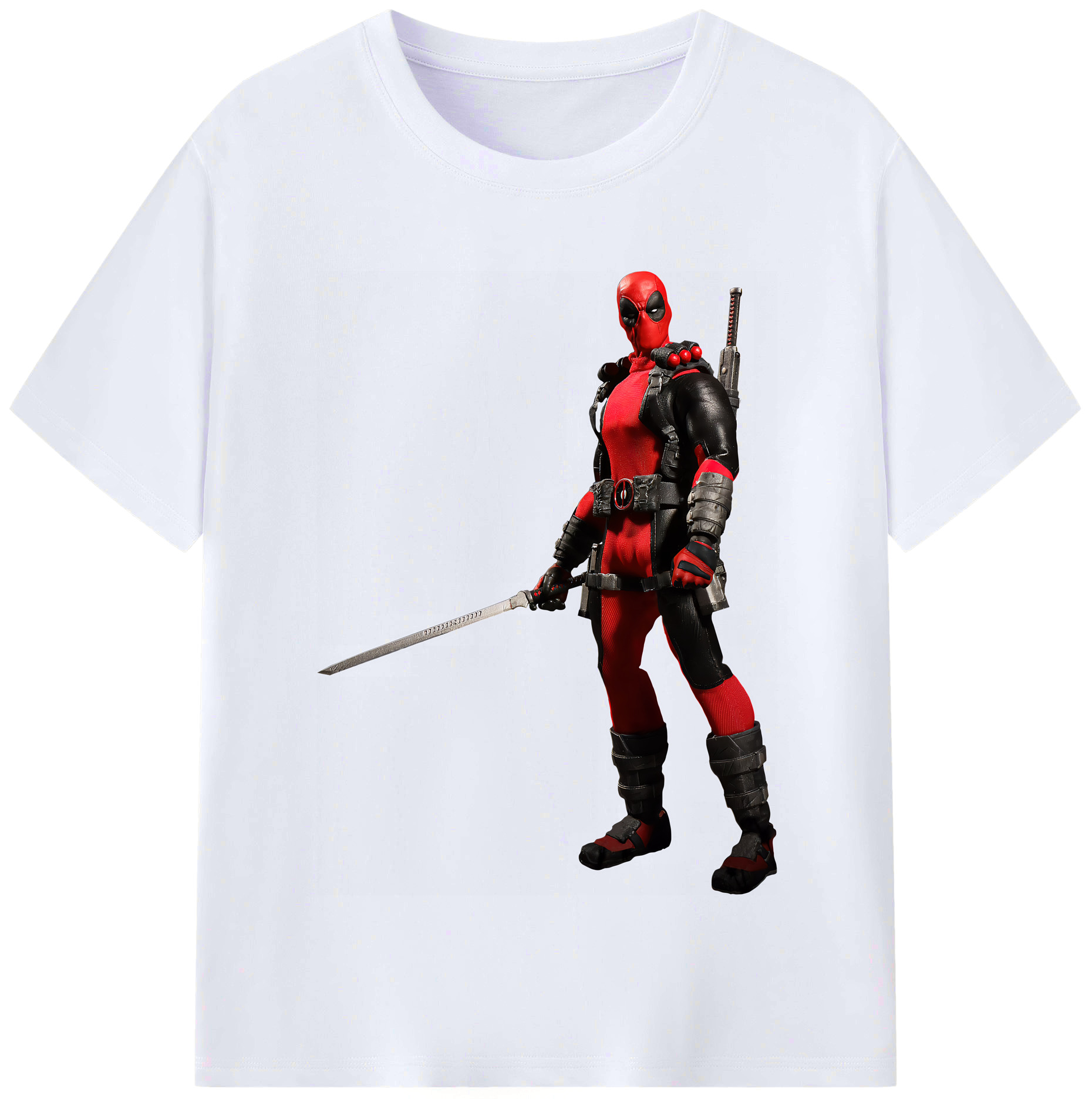 （画像用） Deadpool デッドプール レディースカジュアルプリントTシャツ（綿100％）