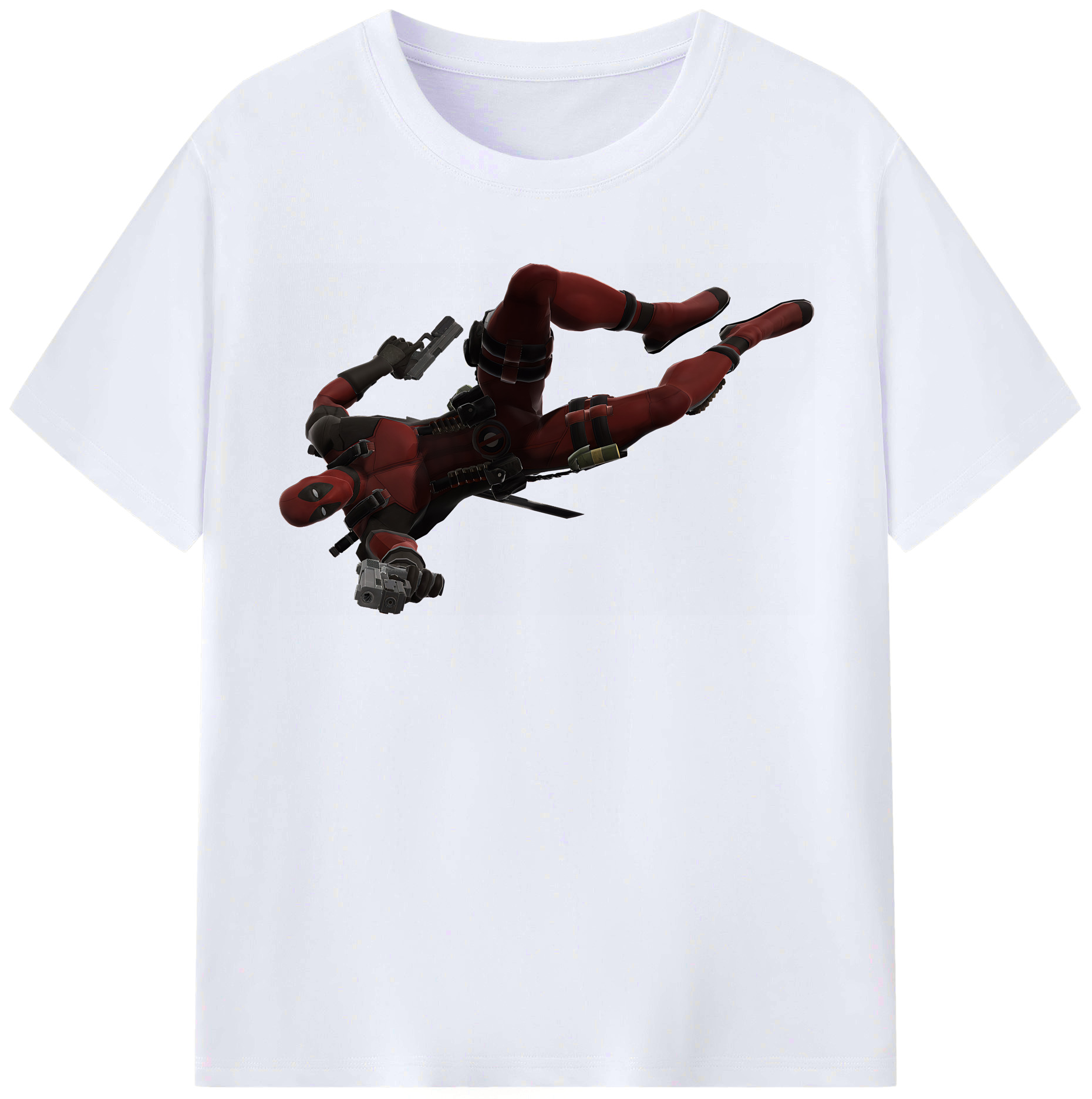 （画像用） Deadpool デッドプール レディースカジュアルプリントTシャツ（綿100％）
