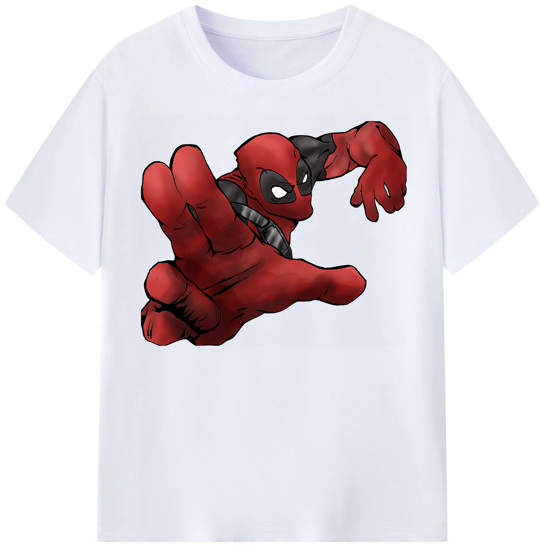 （画像用） Deadpool デッドプール レディースカジュアルプリントTシャツ（綿100％）