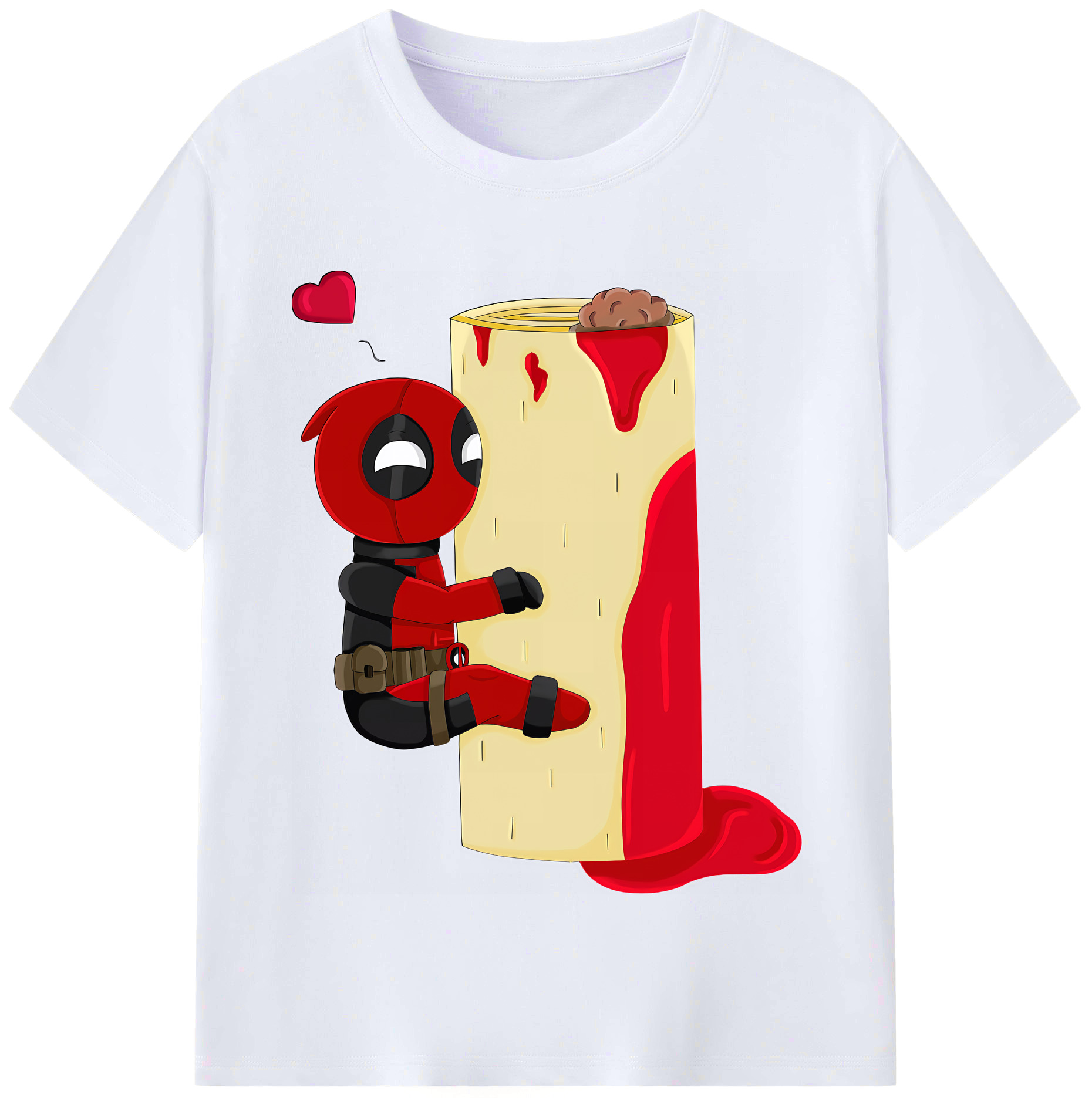 （画像用） Deadpool デッドプール レディースカジュアルプリントTシャツ（綿100％）