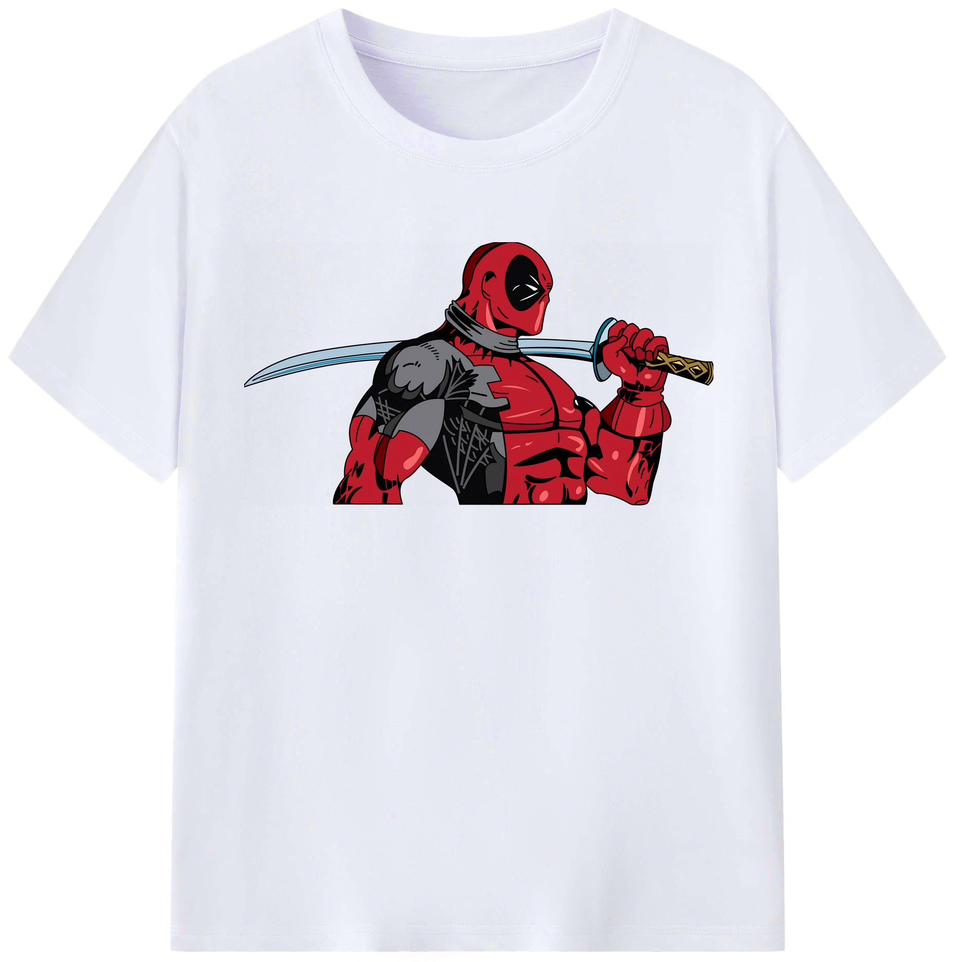 （画像用） Deadpool デッドプール レディースカジュアルプリントTシャツ（綿100％）