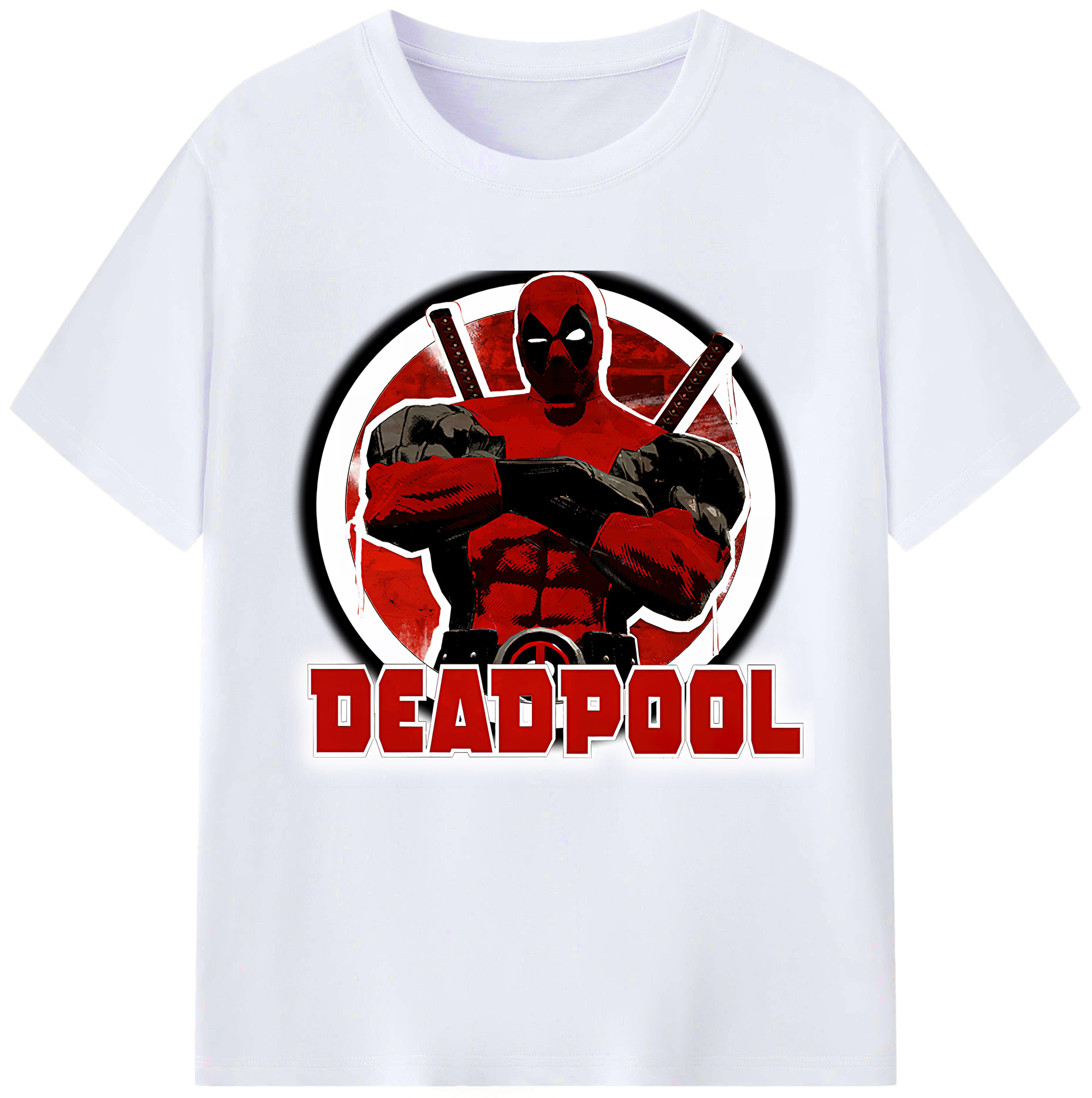 （画像用） Deadpool デッドプール レディースカジュアルプリントTシャツ（綿100％）