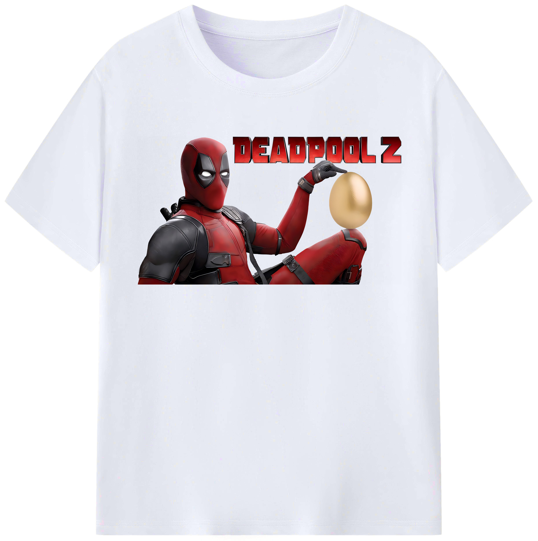 （画像用） Deadpool デッドプール レディースカジュアルプリントTシャツ（綿100％）