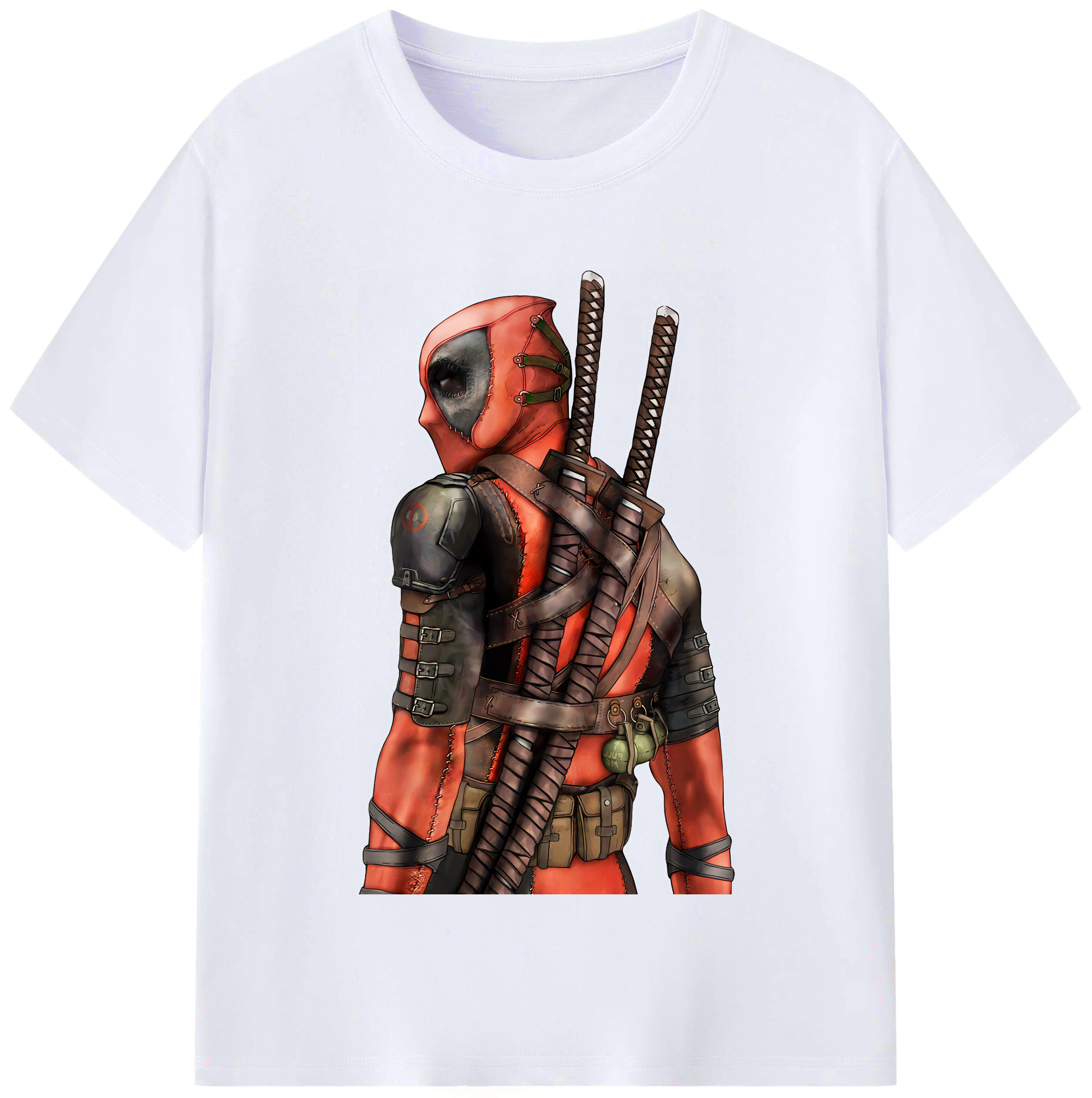 （画像用） Deadpool デッドプール レディースカジュアルプリントTシャツ（綿100％）