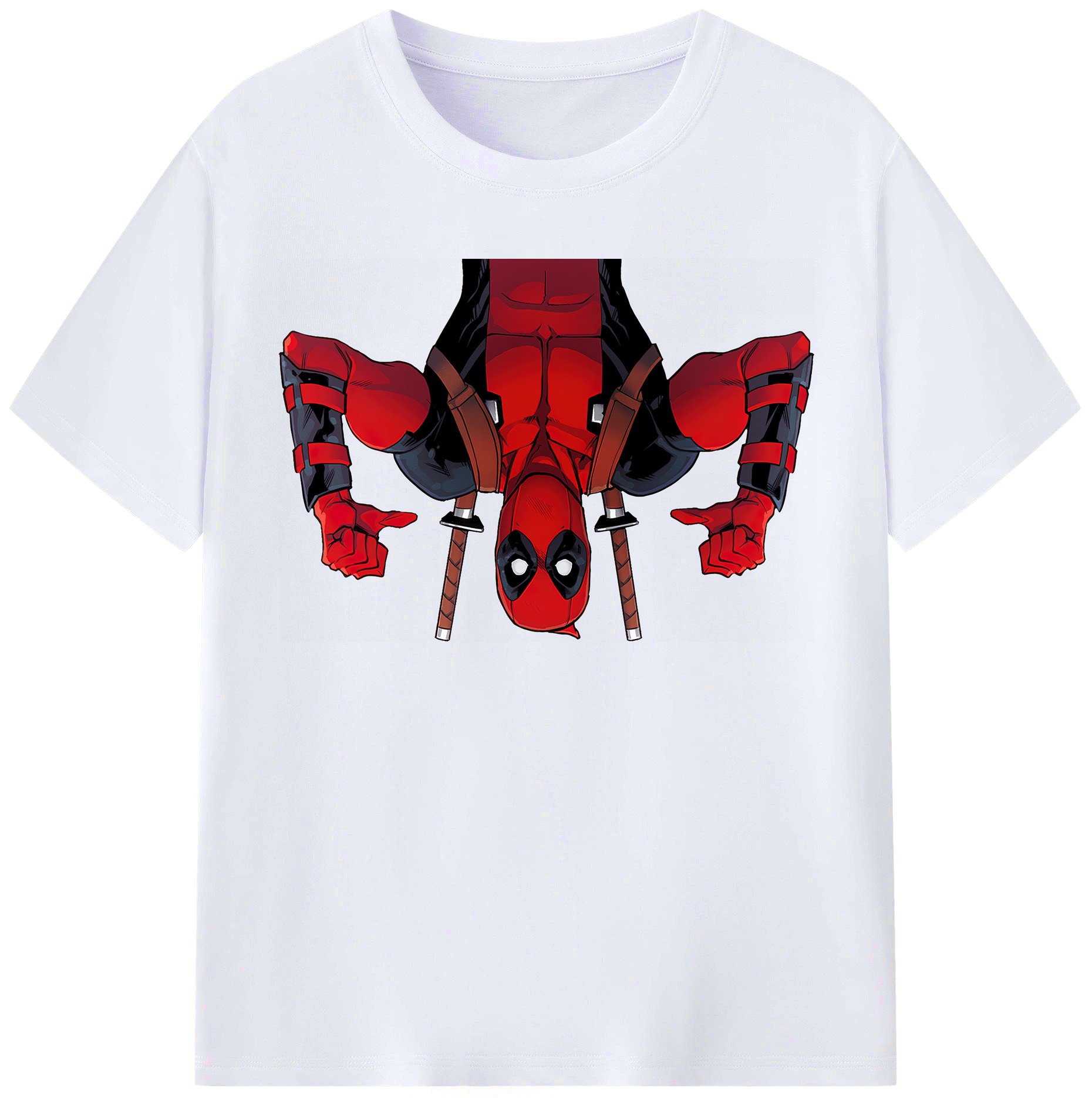 （画像用） Deadpool デッドプール レディースカジュアルプリントTシャツ（綿100％）