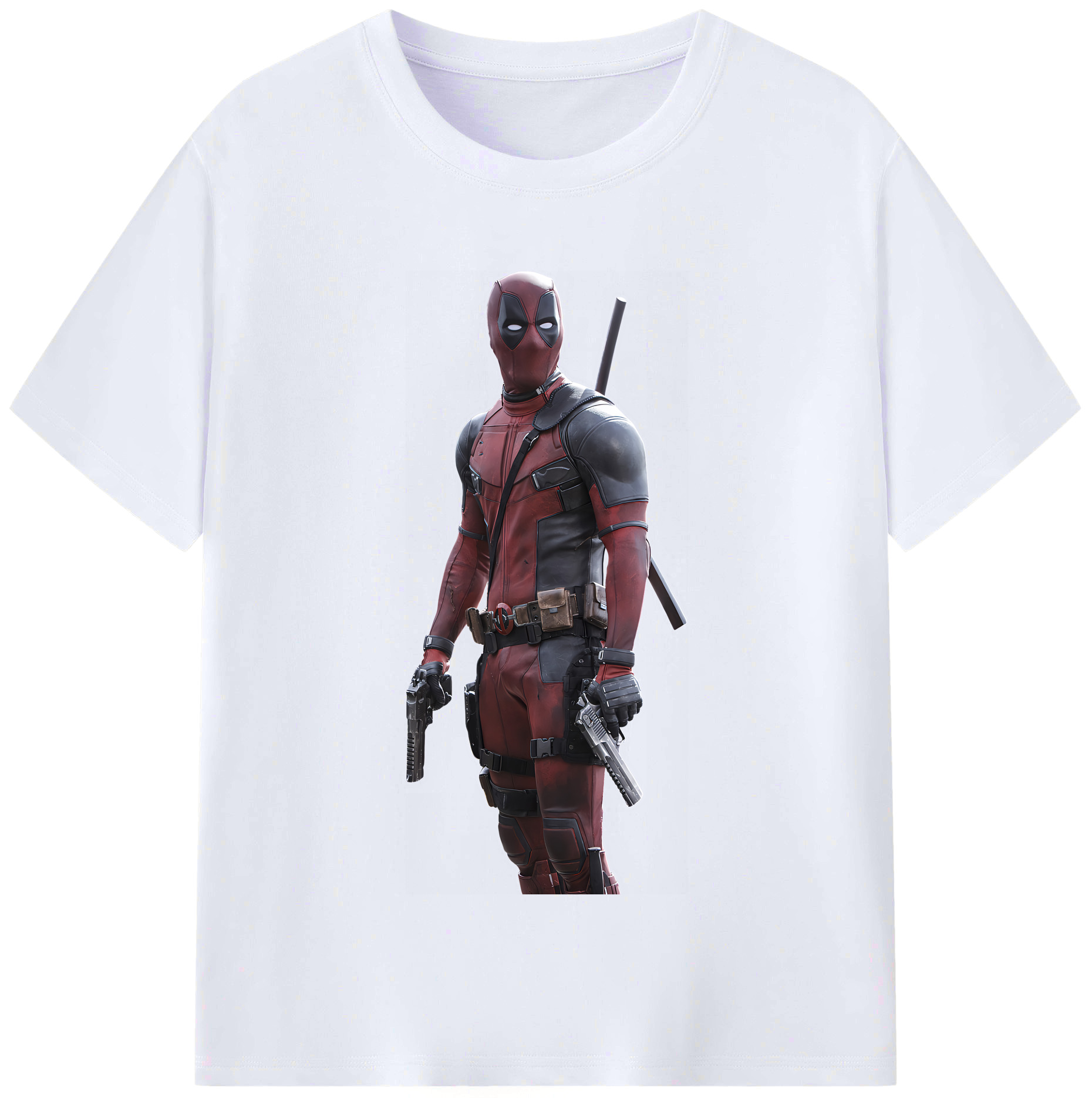 （画像用） Deadpool デッドプール レディースカジュアルプリントTシャツ（綿100％）