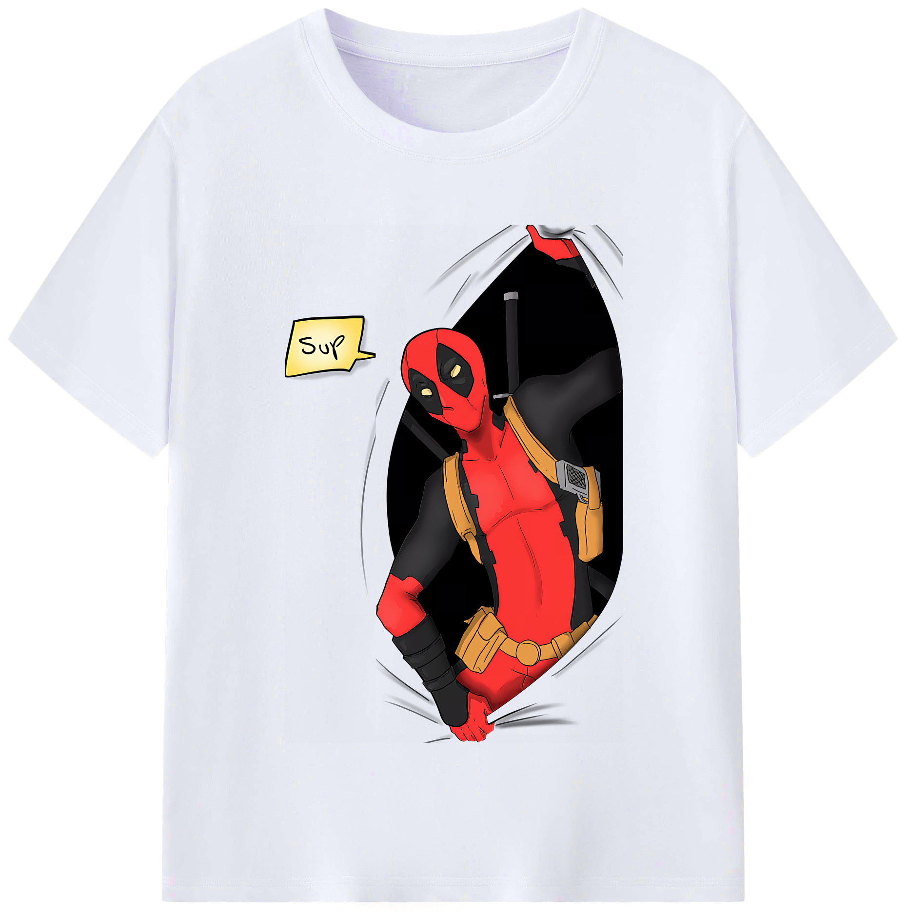 （画像用） Deadpool デッドプール レディースカジュアルプリントTシャツ（綿100％）
