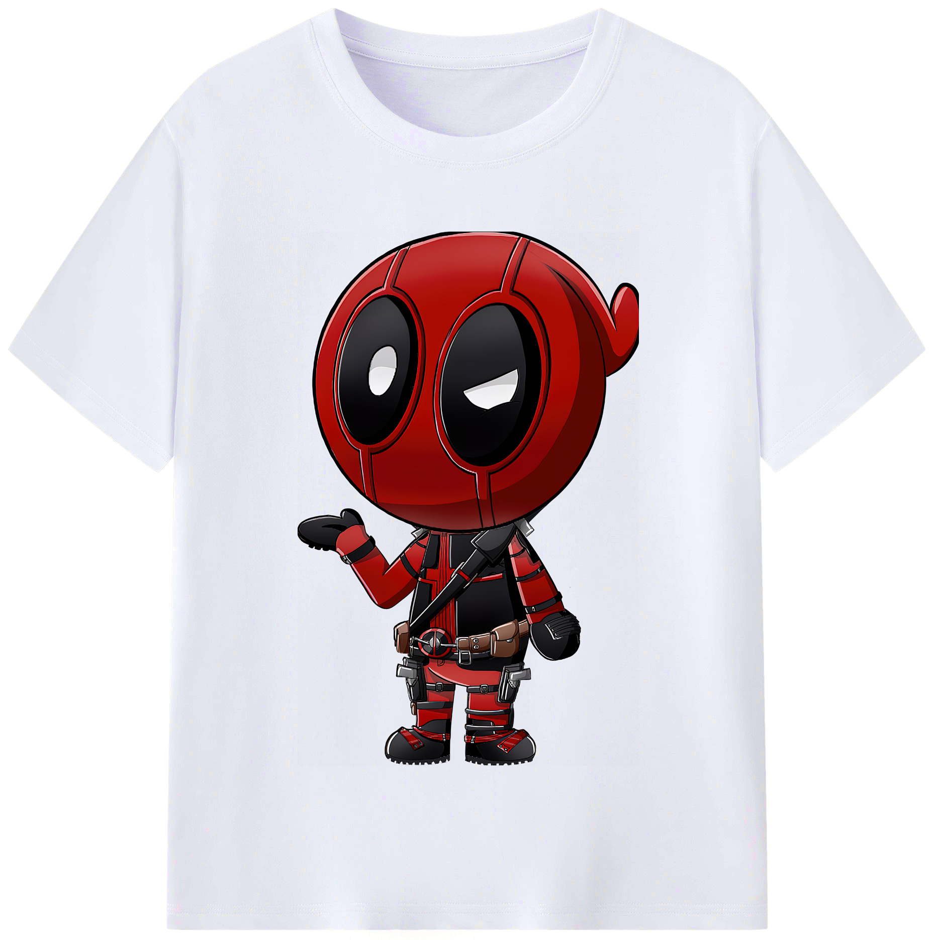 （画像用） Deadpool デッドプール レディースカジュアルプリントTシャツ（綿100％）