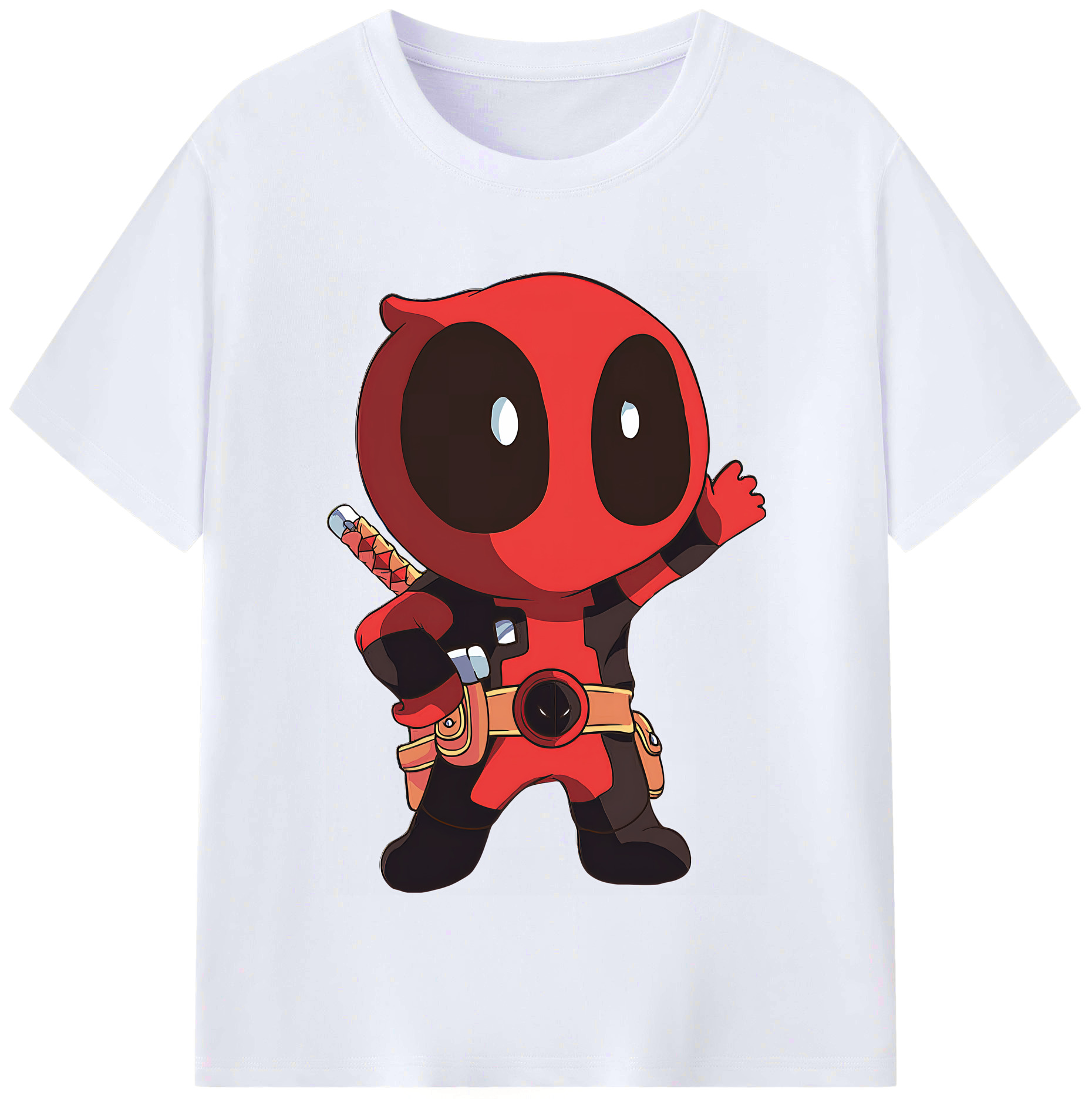 （画像用） Deadpool デッドプール レディースカジュアルプリントTシャツ（綿100％）