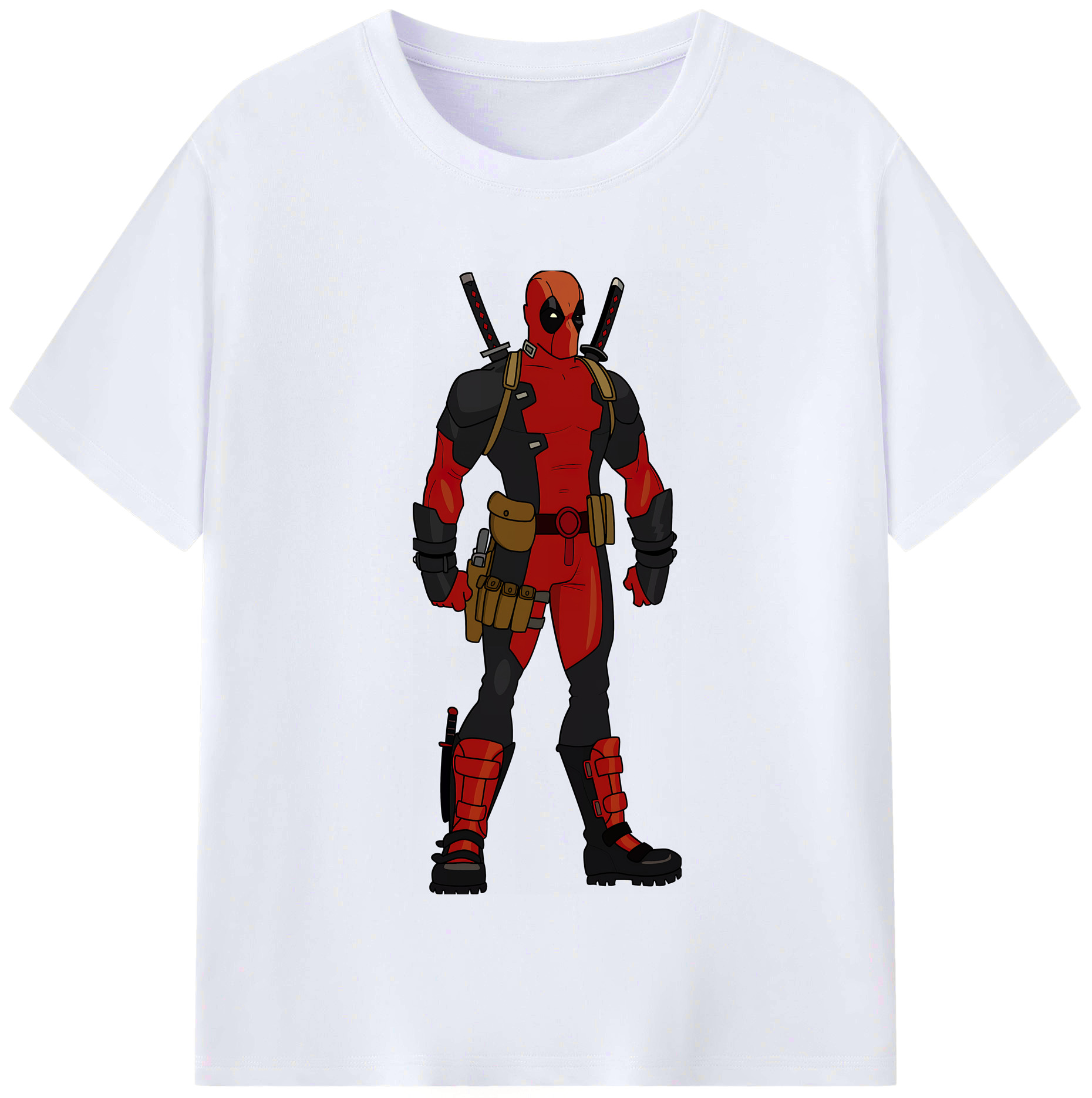 （画像用） Deadpool デッドプール レディースカジュアルプリントTシャツ（綿100％）