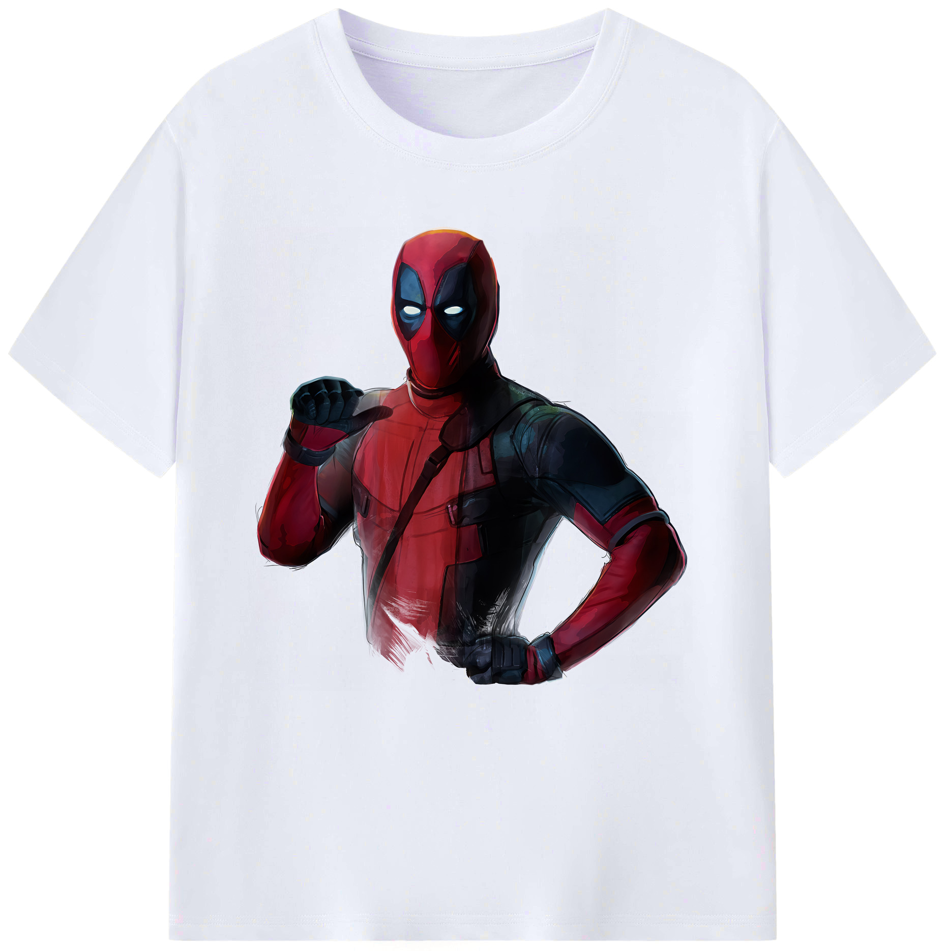 （画像用） Deadpool デッドプール レディースカジュアルプリントTシャツ（綿100％）