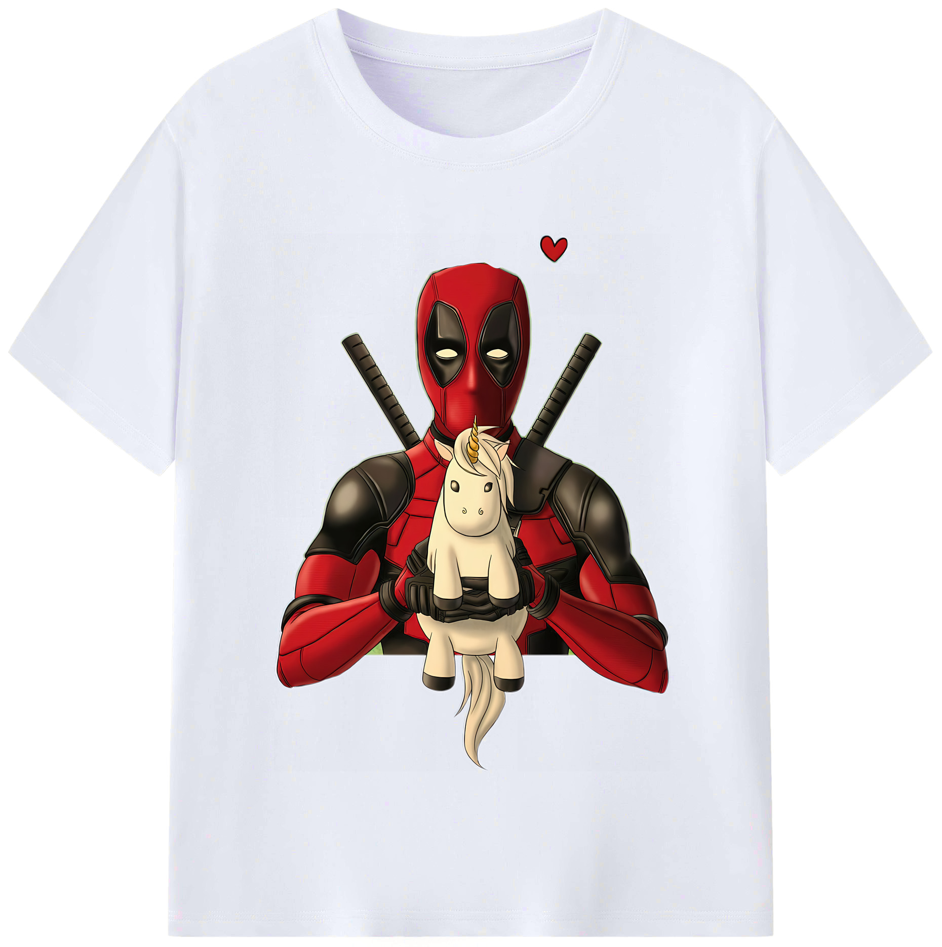 （画像用） Deadpool デッドプール レディースカジュアルプリントTシャツ（綿100％）