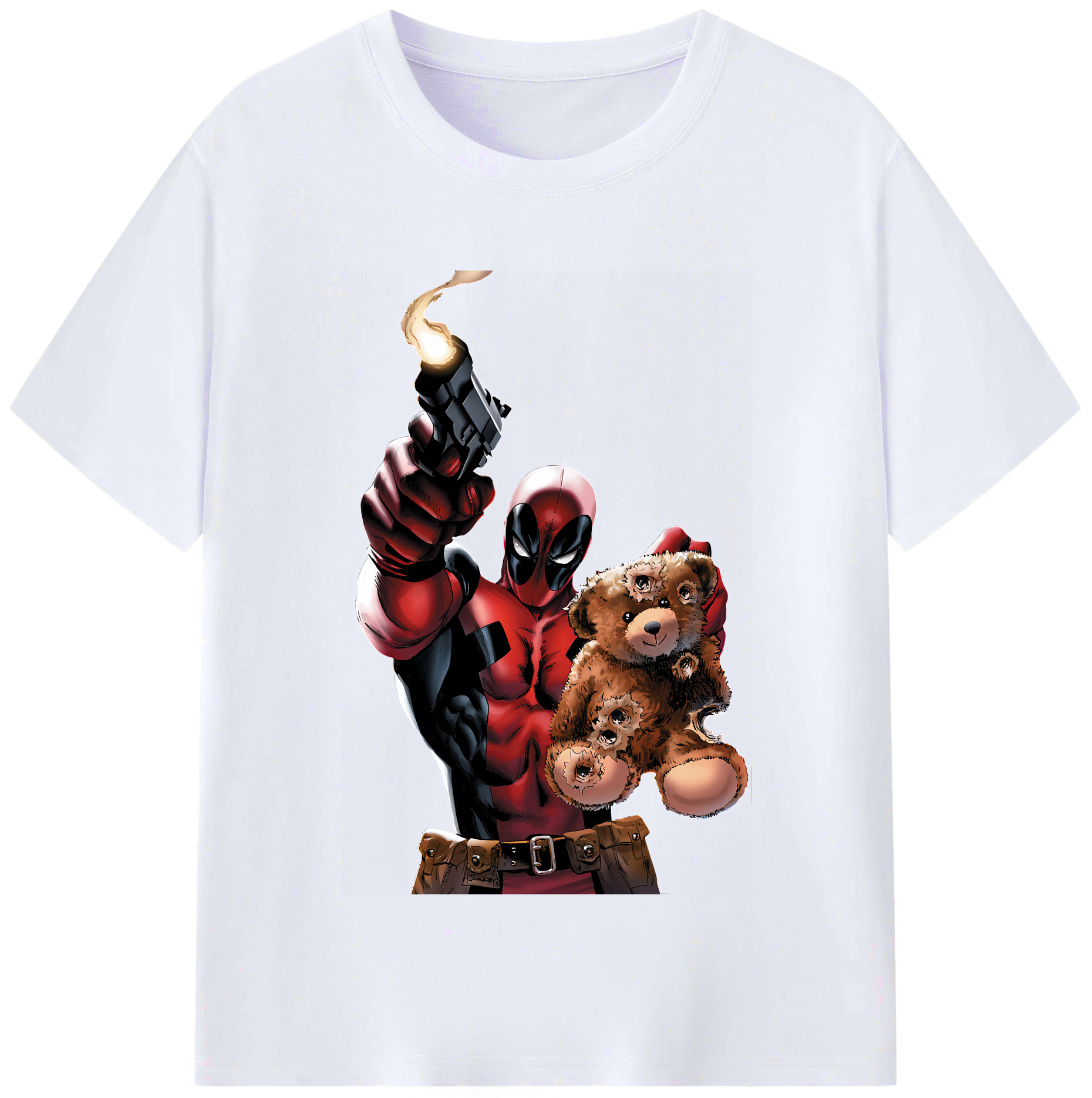 （画像用） Deadpool デッドプール レディースカジュアルプリントTシャツ（綿100％）