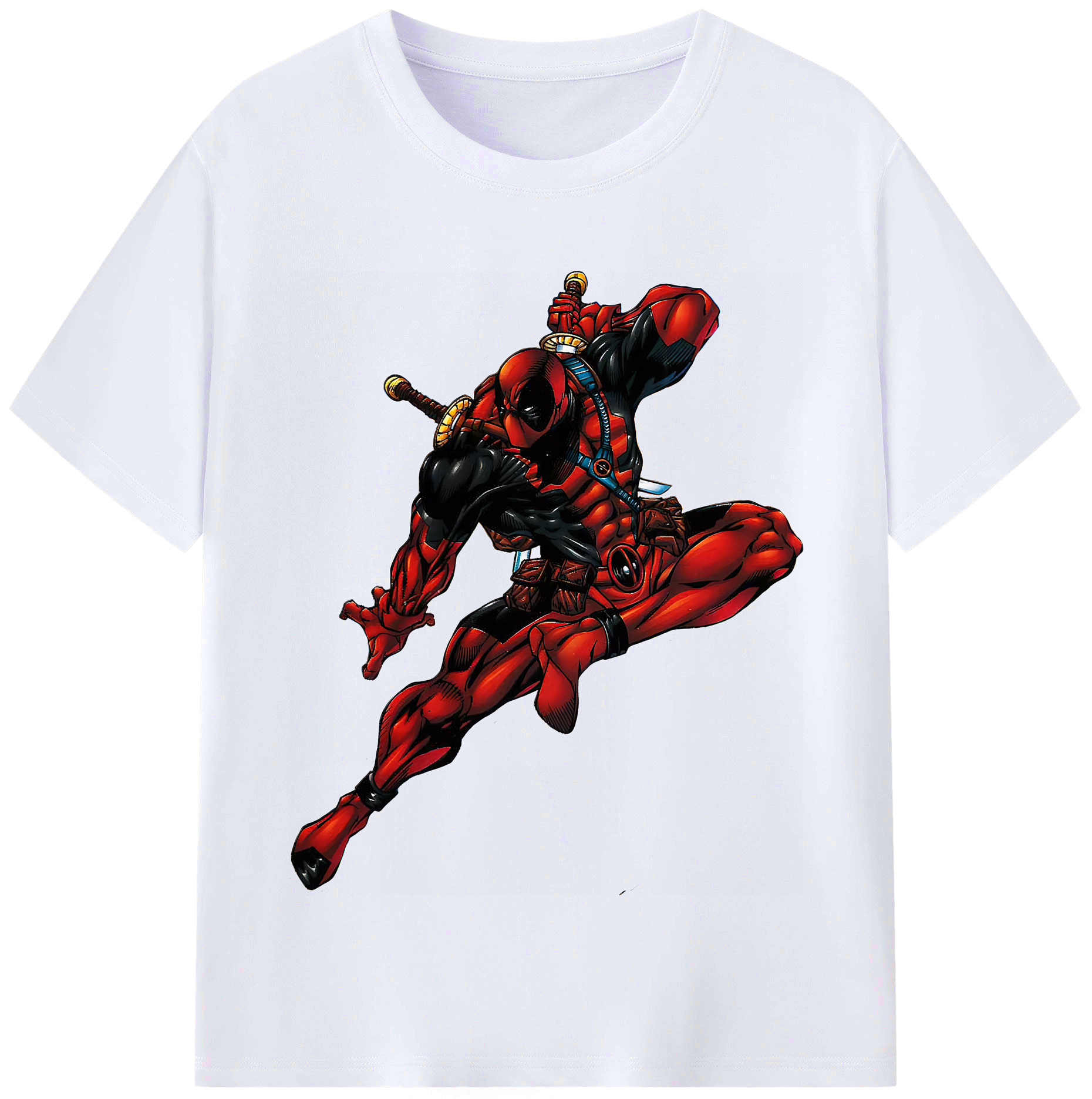 （画像用） Deadpool デッドプール レディースカジュアルプリントTシャツ（綿100％）