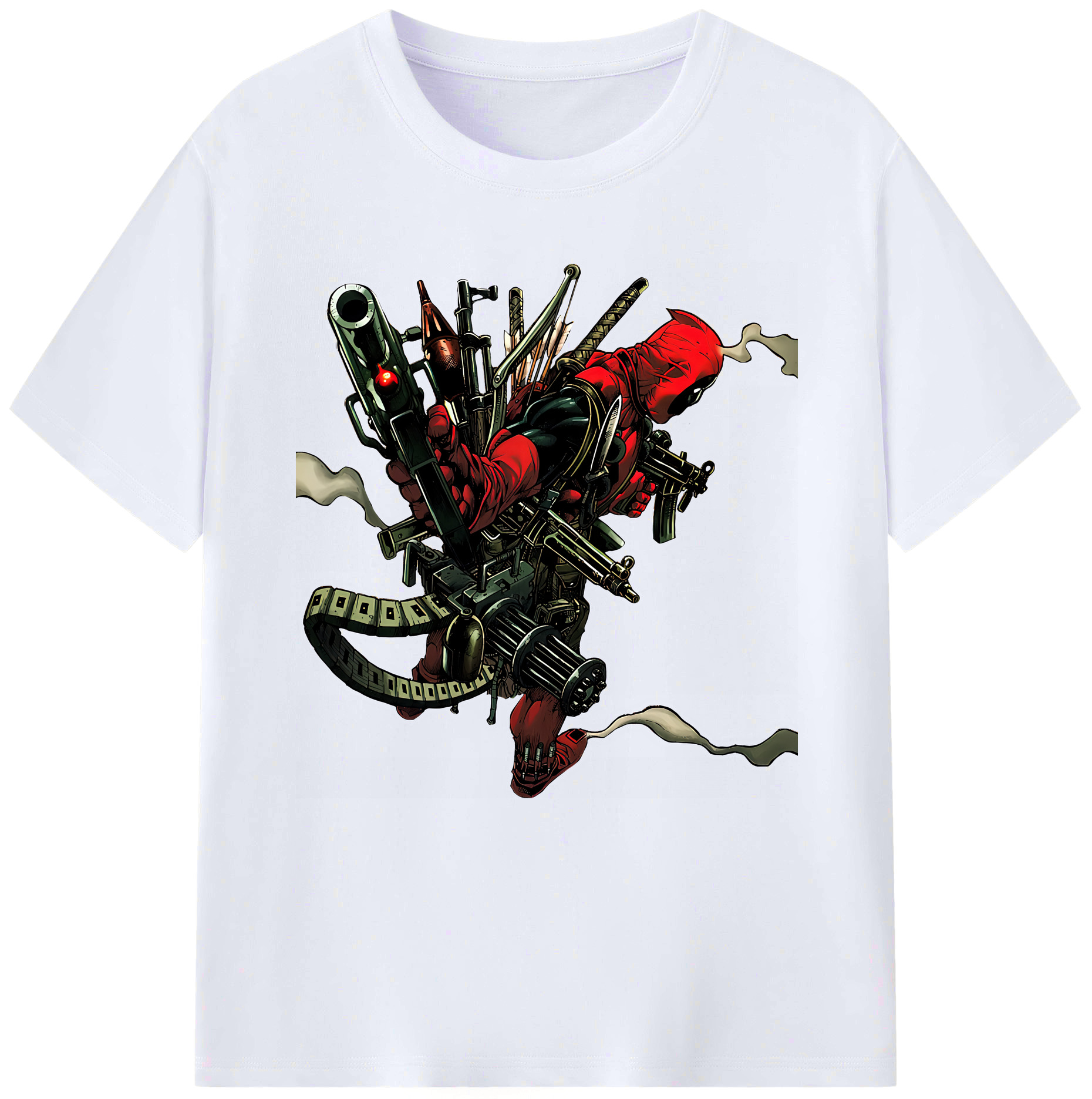 （画像用） Deadpool デッドプール レディースカジュアルプリントTシャツ（綿100％）