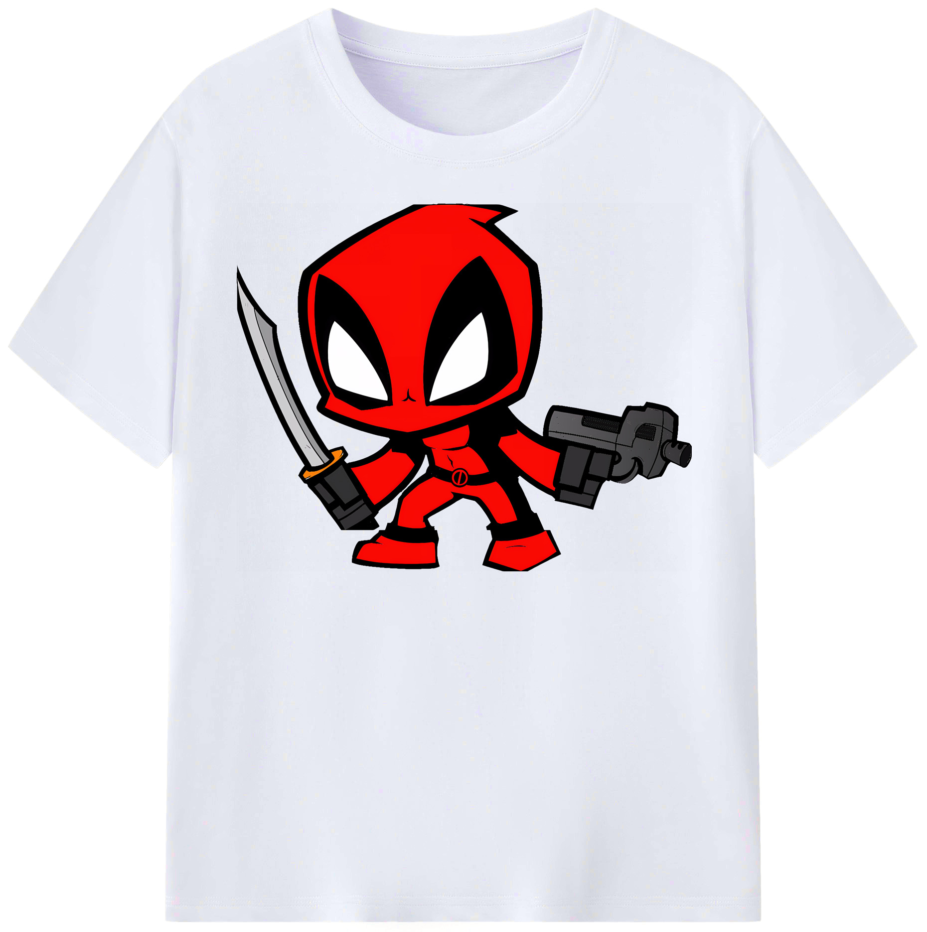 （画像用） Deadpool デッドプール レディースカジュアルプリントTシャツ（綿100％）