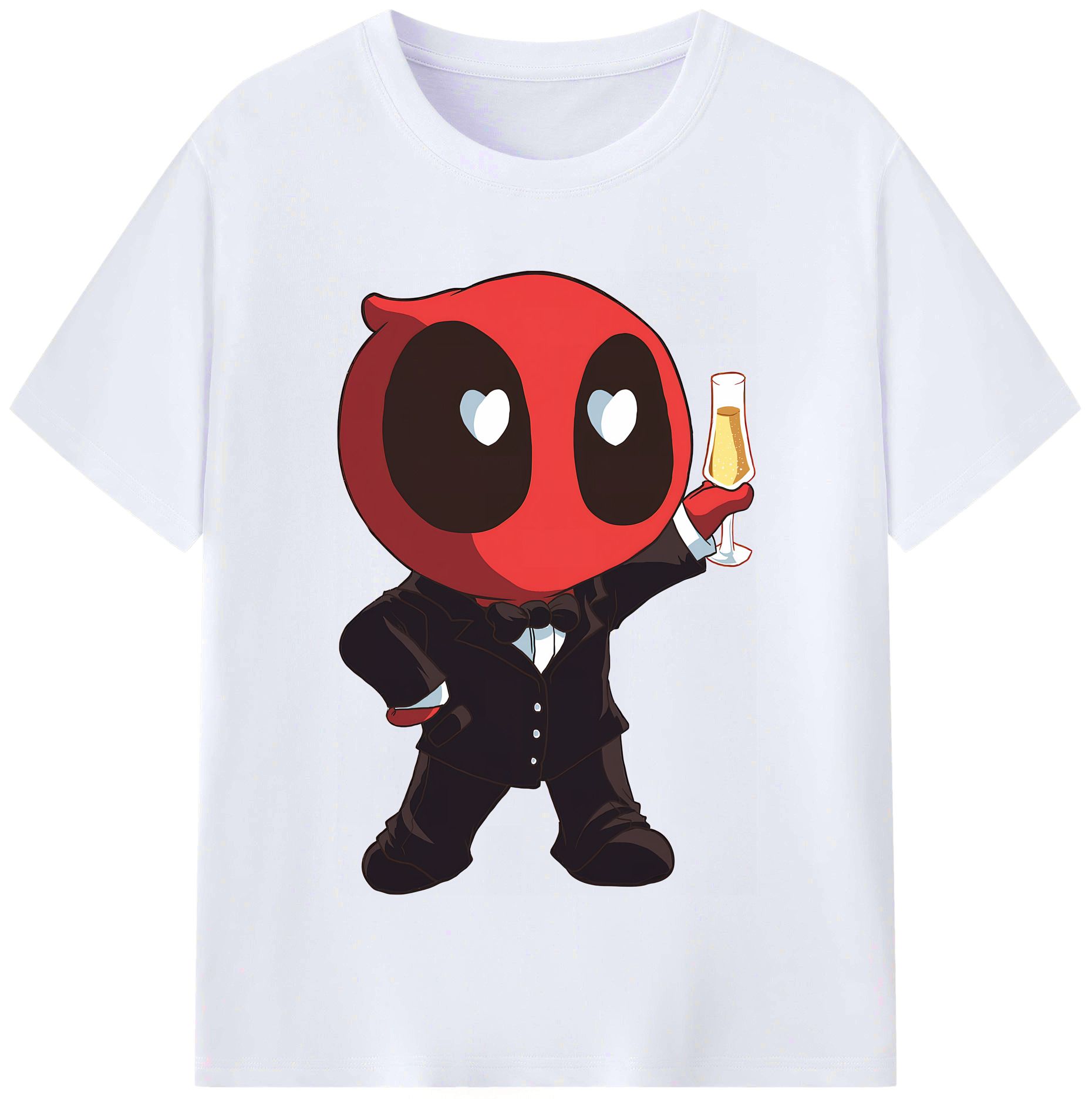 （画像用） Deadpool デッドプール レディースカジュアルプリントTシャツ（綿100％）