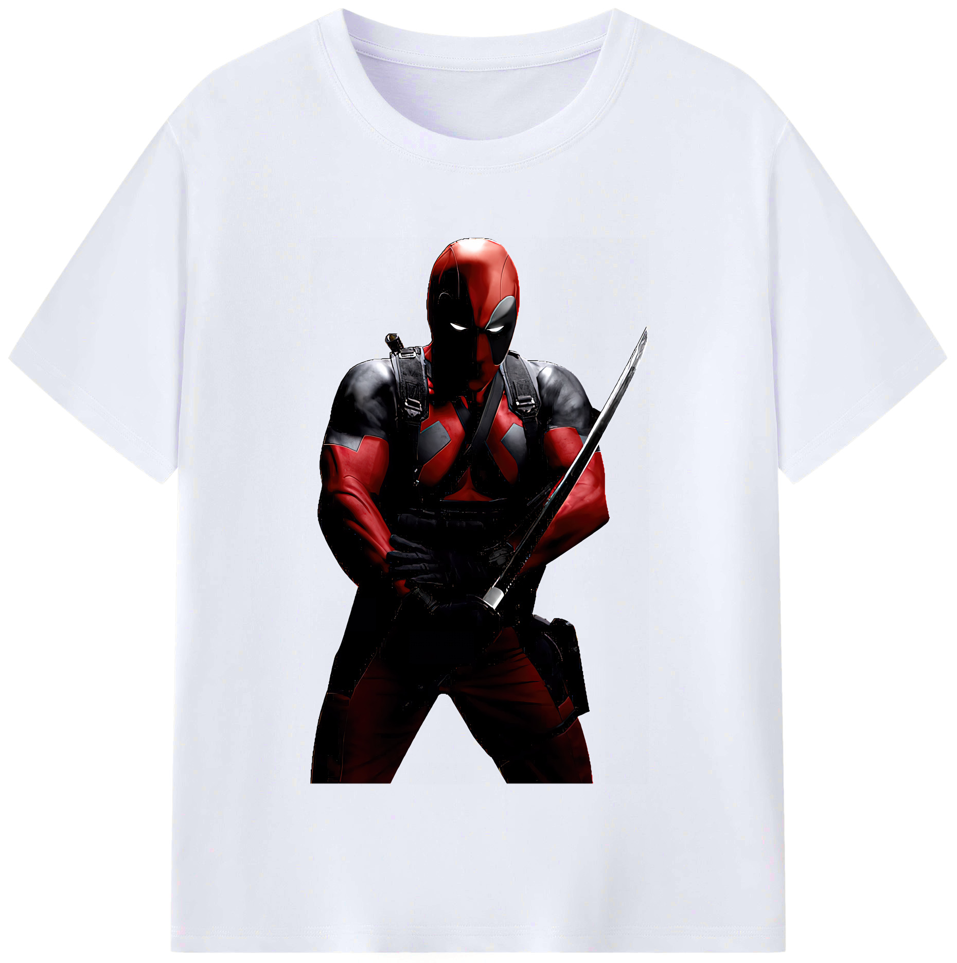 （画像用） Deadpool デッドプール レディースカジュアルプリントTシャツ（綿100％）
