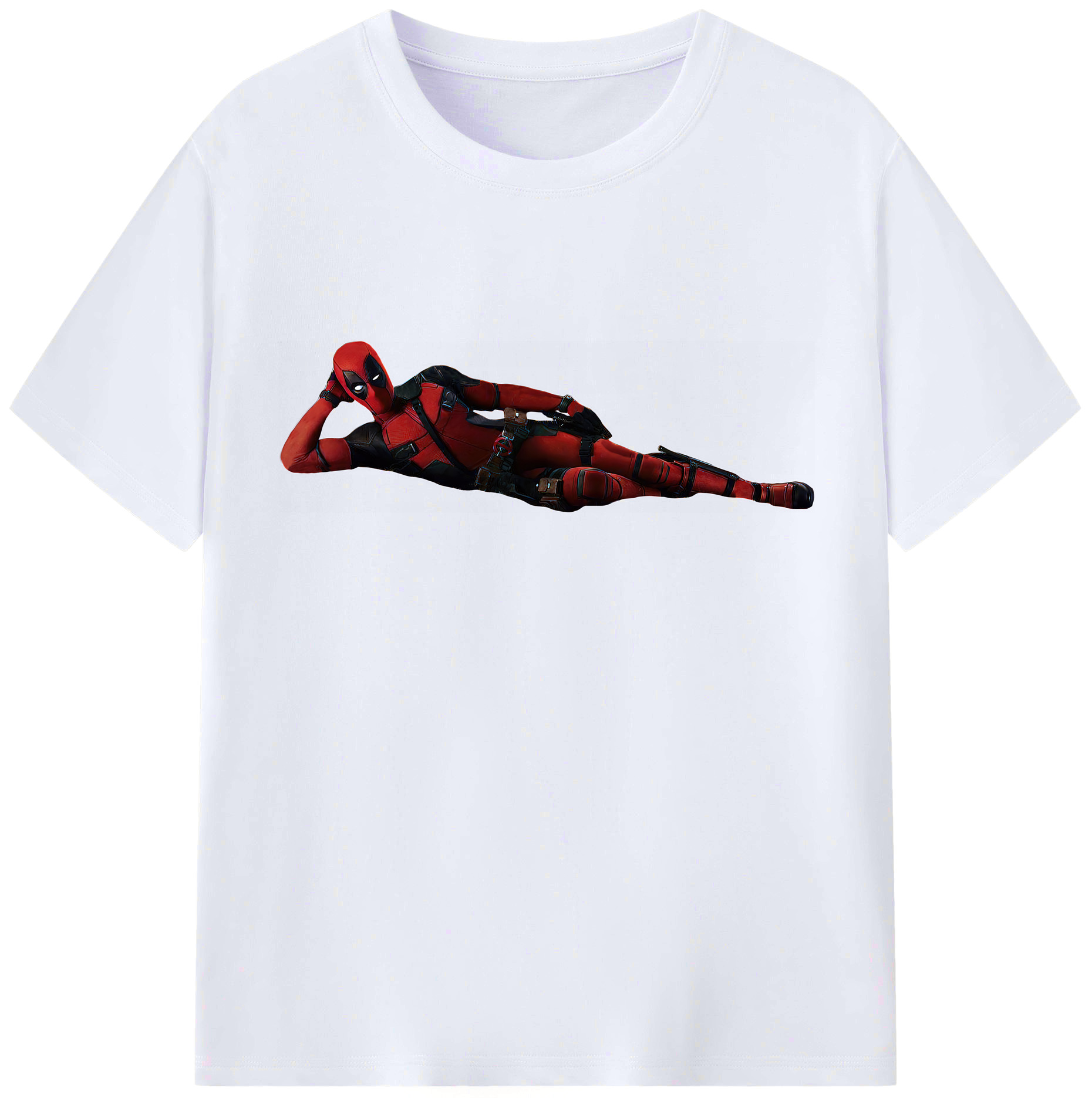 （画像用） Deadpool デッドプール レディースカジュアルプリントTシャツ（綿100％）