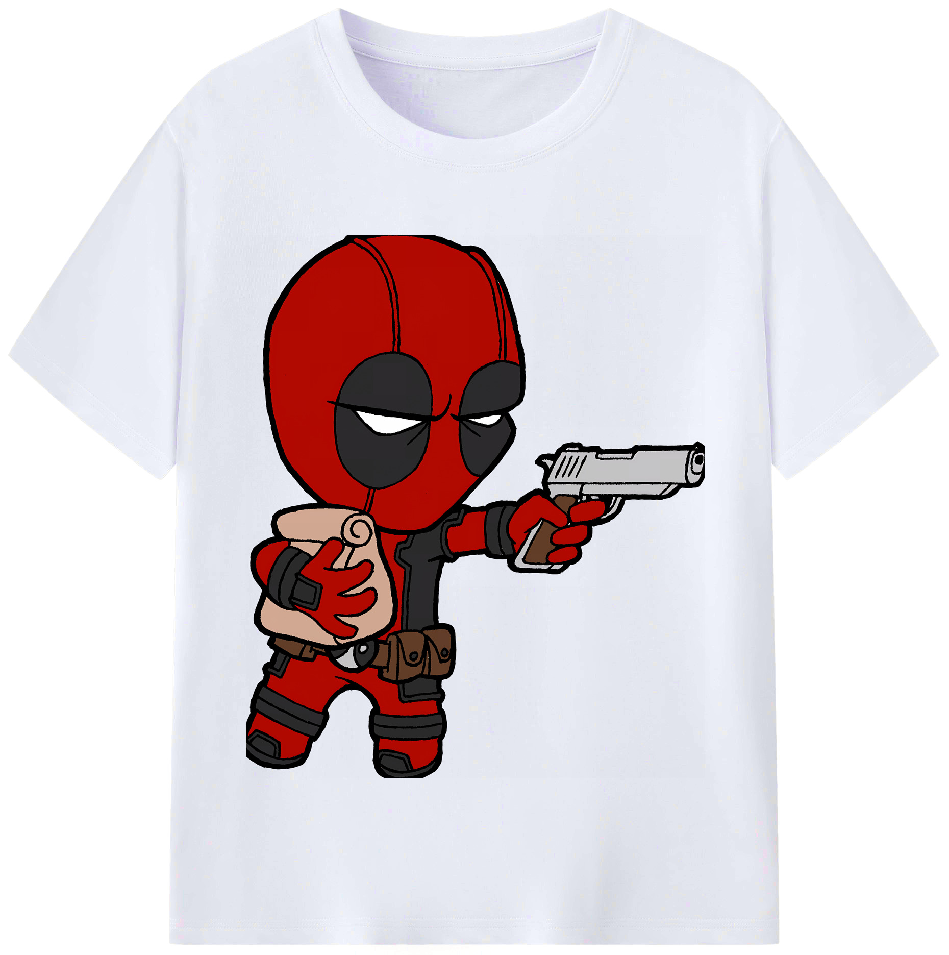 （画像用） Deadpool デッドプール レディースカジュアルプリントTシャツ（綿100％）