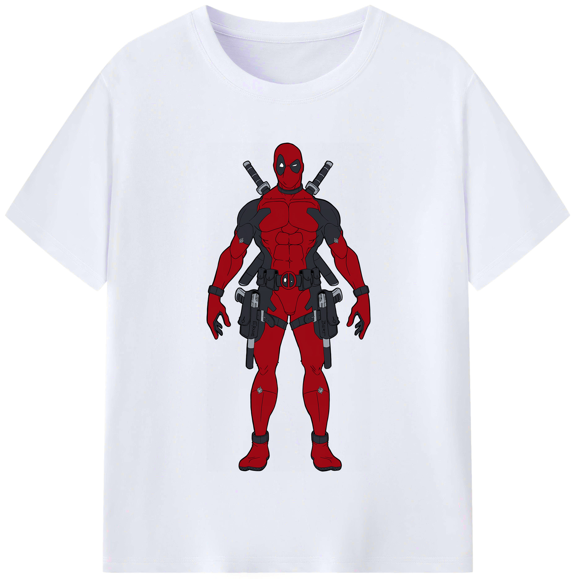 （画像用） Deadpool デッドプール レディースカジュアルプリントTシャツ（綿100％）