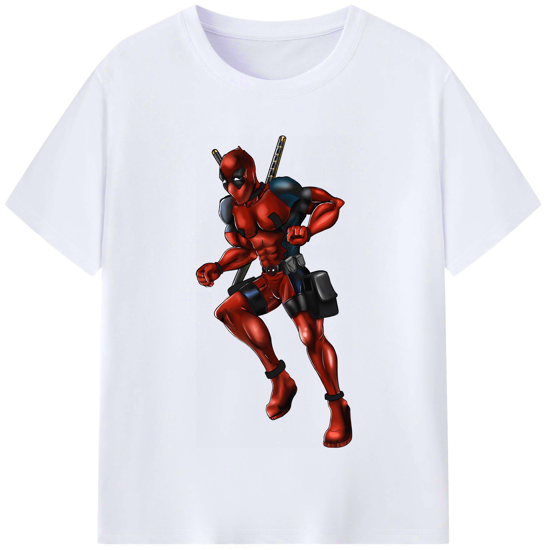 （画像用） Deadpool デッドプール レディースカジュアルプリントTシャツ（綿100％）