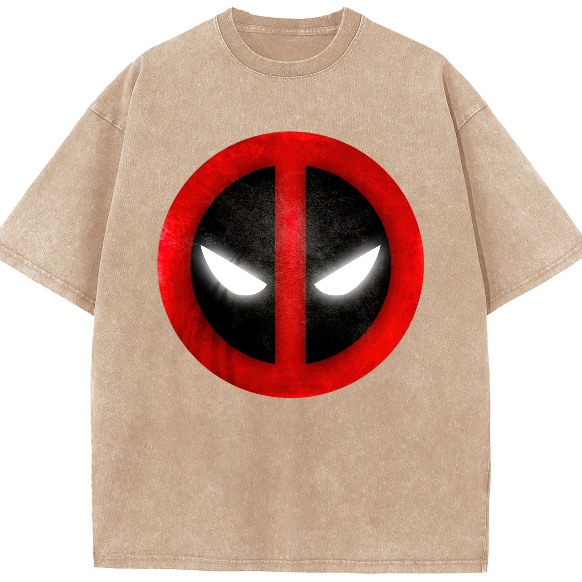 （画像用） Deadpool デッドプール 綿100% ヴィンテージ風 半袖Tシャツ（フロントプリント）