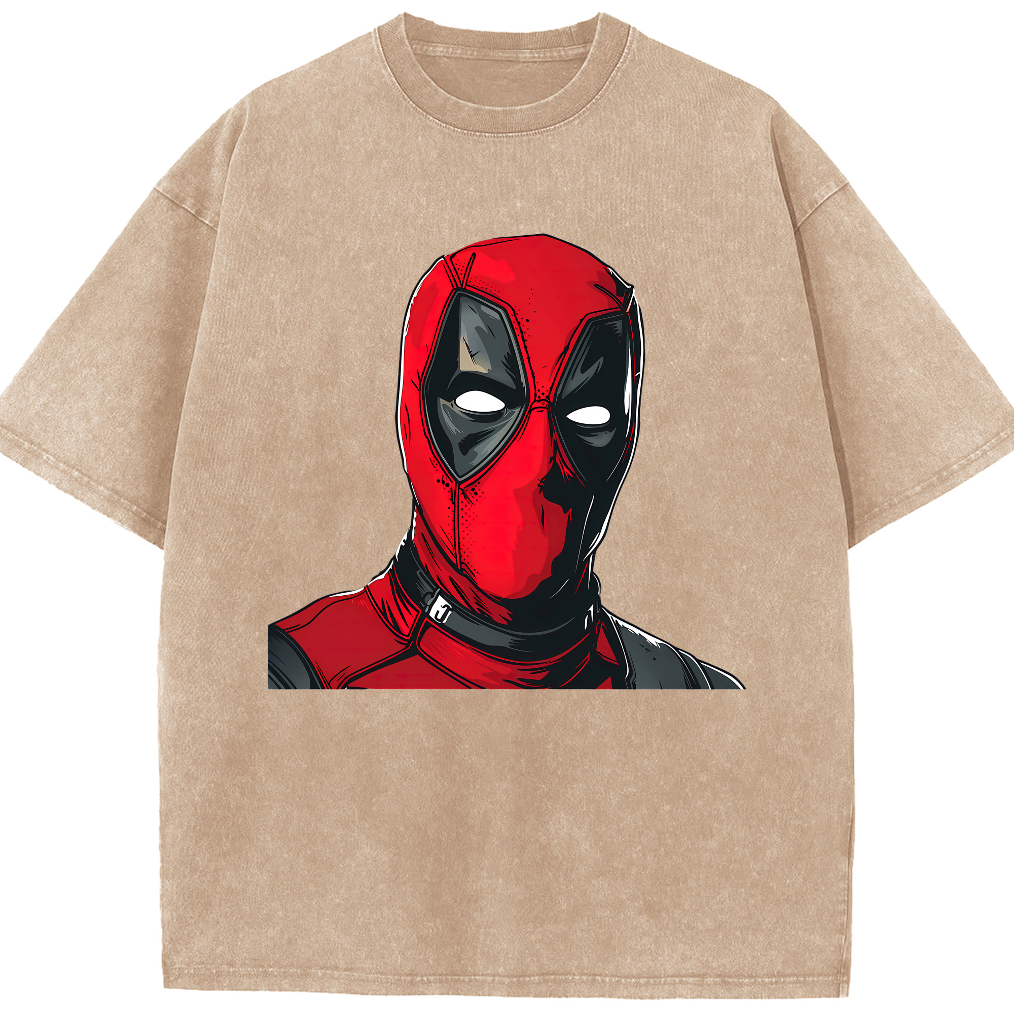 （画像用） Deadpool デッドプール 綿100% ヴィンテージ風 半袖Tシャツ（フロントプリント）