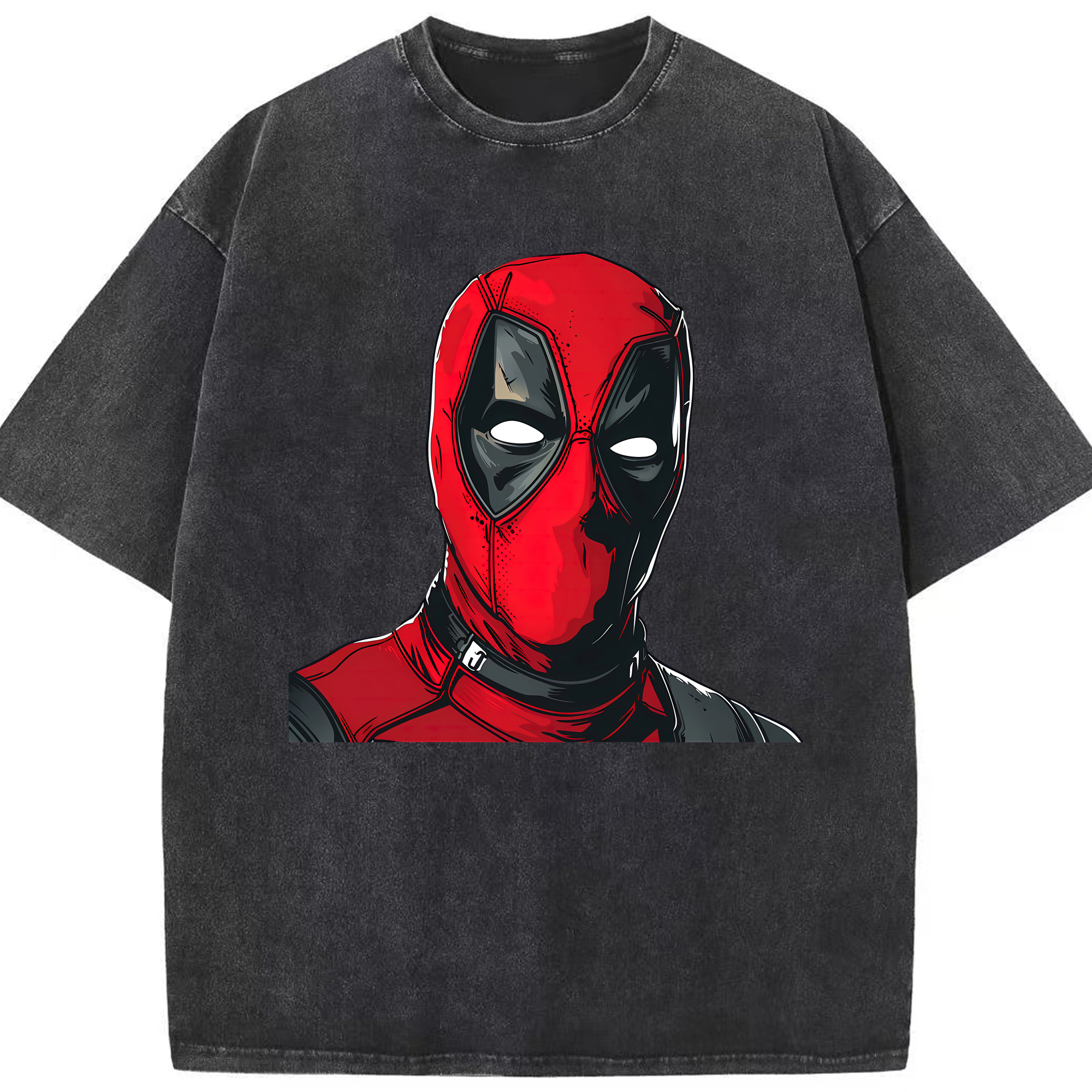 （画像用） Deadpool デッドプール 綿100% ヴィンテージ風 半袖Tシャツ（フロントプリント）