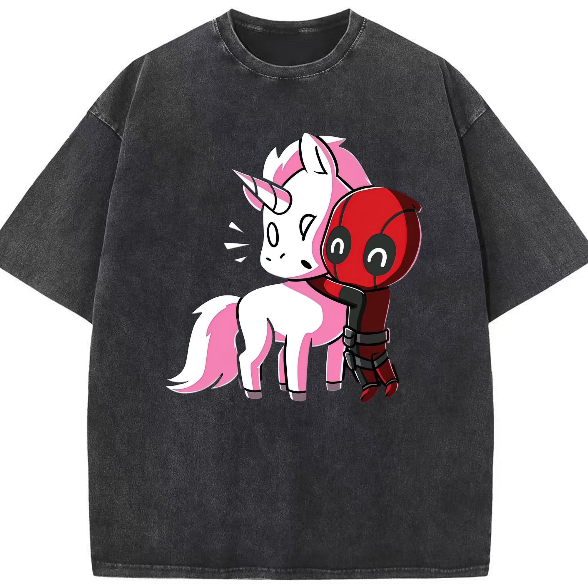 （画像用） Deadpool デッドプール 綿100% ヴィンテージ風 半袖Tシャツ（フロントプリント）