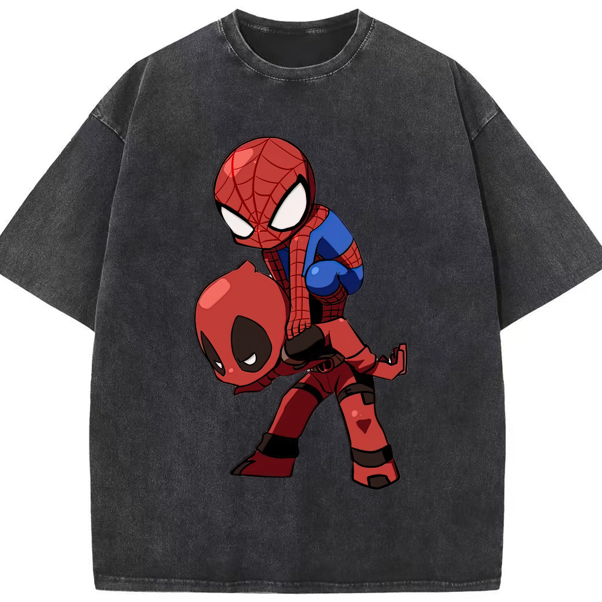 （画像用） Deadpool デッドプール 綿100% ヴィンテージ風 半袖Tシャツ（フロントプリント）