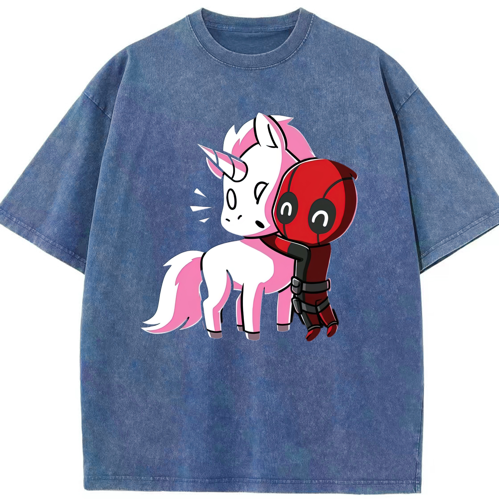 （画像用） Deadpool デッドプール 綿100% ヴィンテージ風 半袖Tシャツ（フロントプリント）
