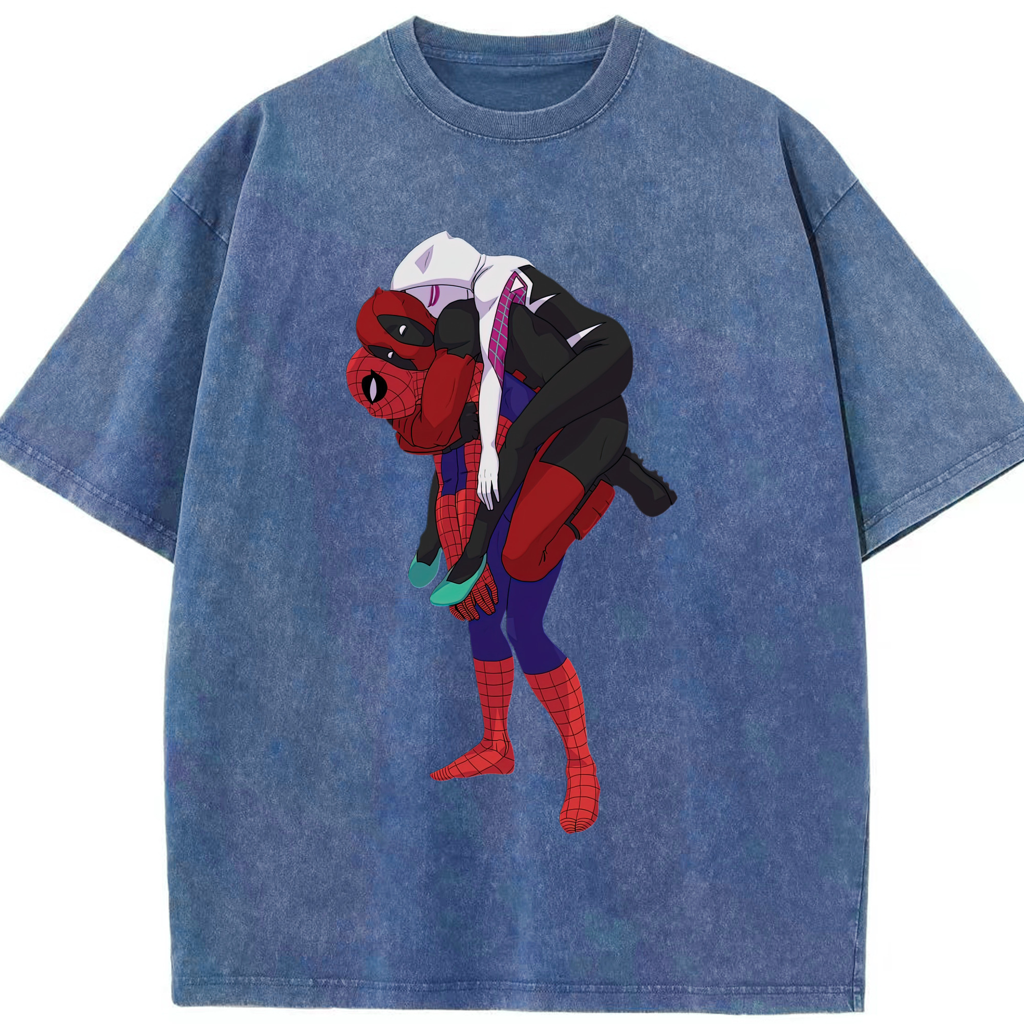 （画像用） Deadpool デッドプール 綿100% ヴィンテージ風 半袖Tシャツ（フロントプリント）