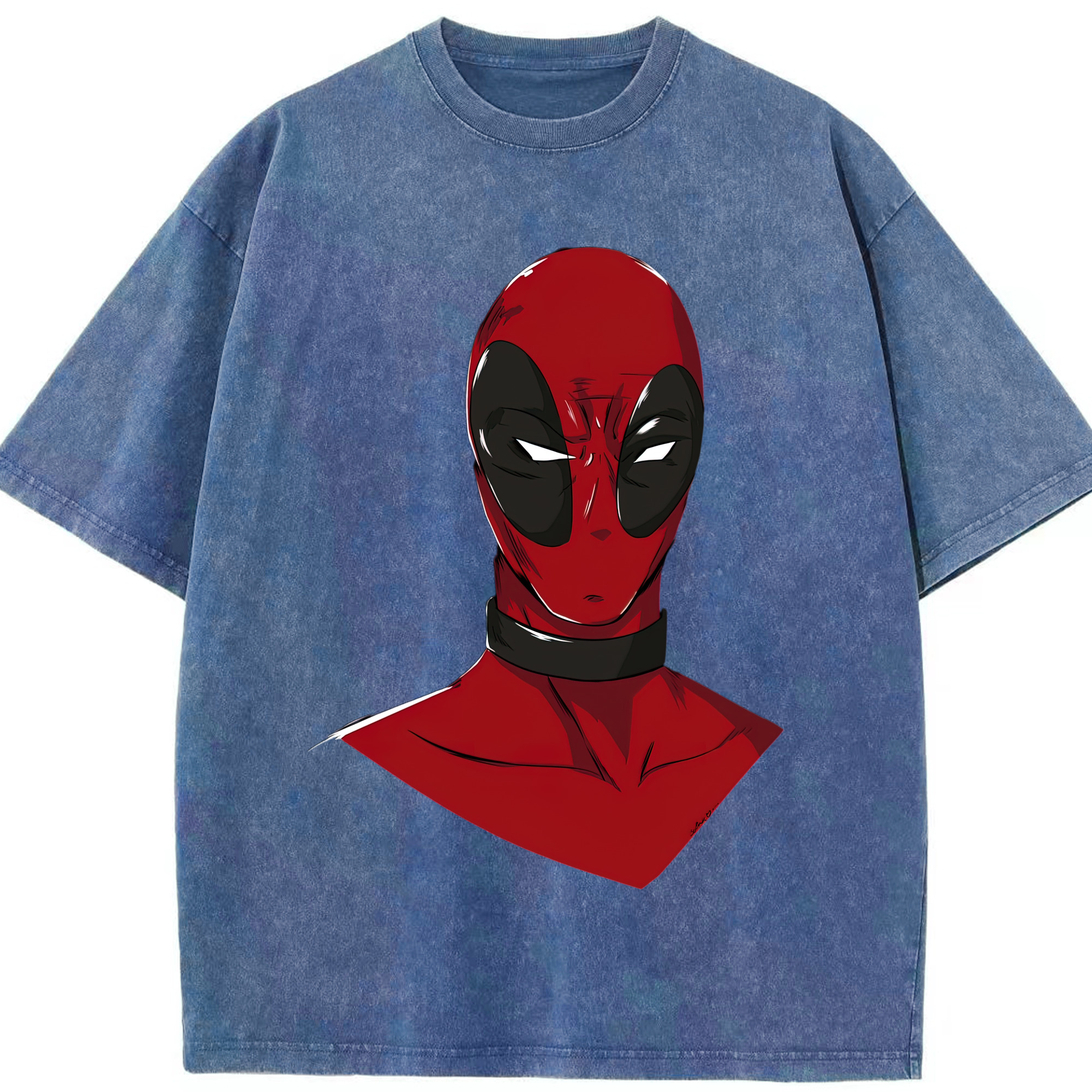 （画像用） Deadpool デッドプール 綿100% ヴィンテージ風 半袖Tシャツ（フロントプリント）