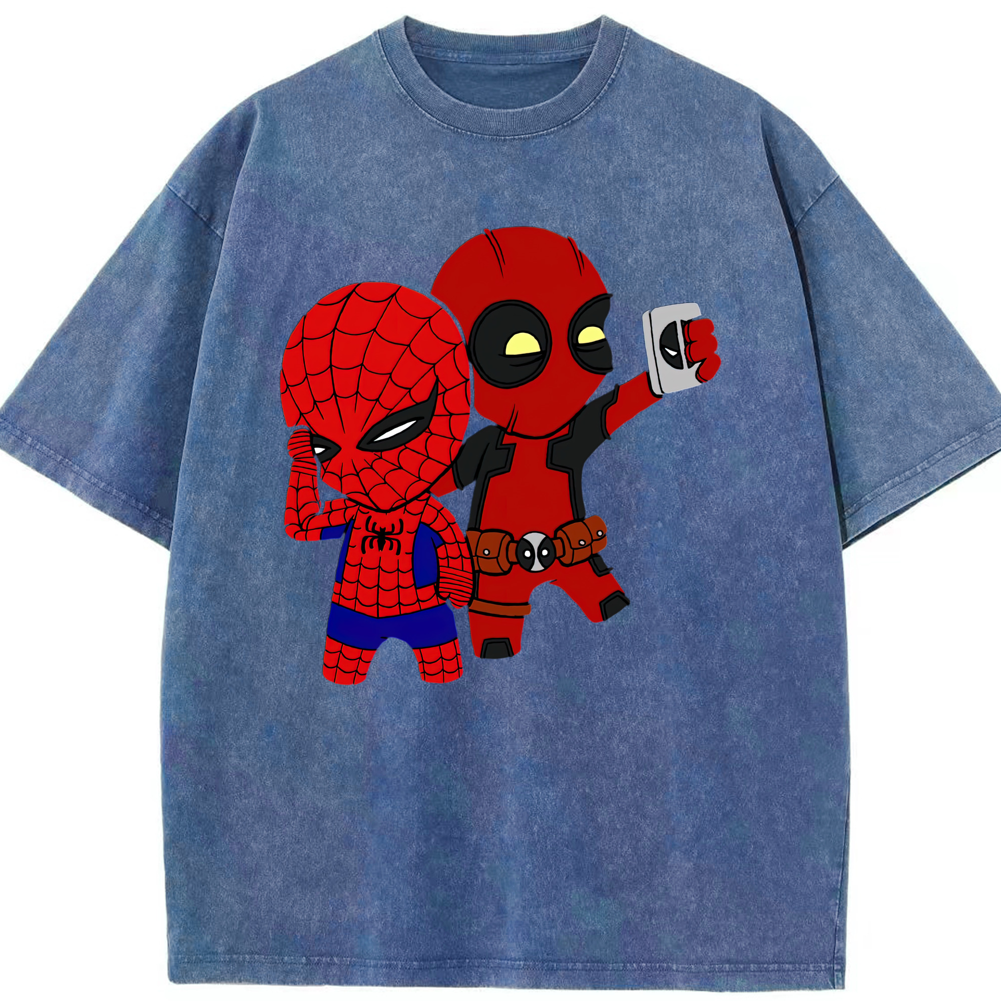 （画像用） Deadpool デッドプール 綿100% ヴィンテージ風 半袖Tシャツ（フロントプリント）