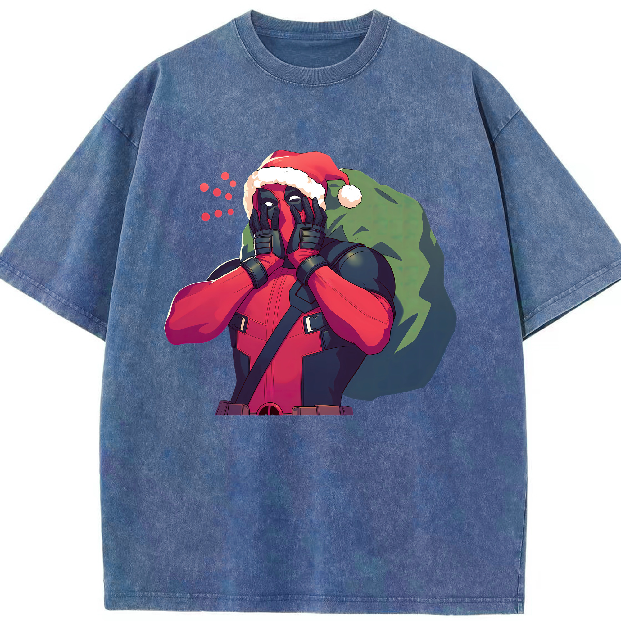（画像用） Deadpool デッドプール 綿100% ヴィンテージ風 半袖Tシャツ（フロントプリント）