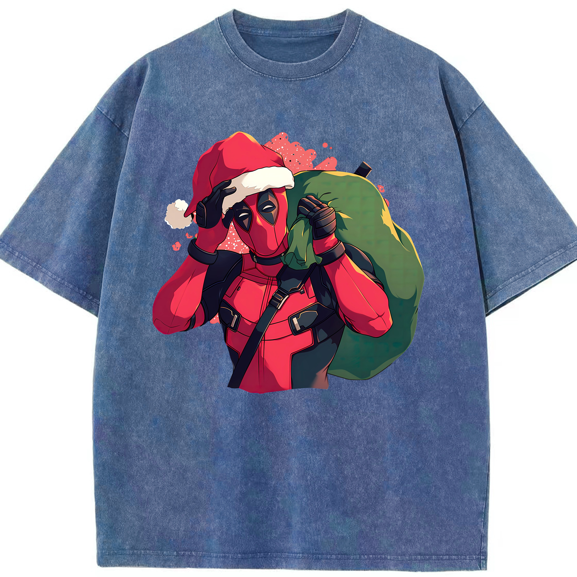 （画像用） Deadpool デッドプール 綿100% ヴィンテージ風 半袖Tシャツ（フロントプリント）