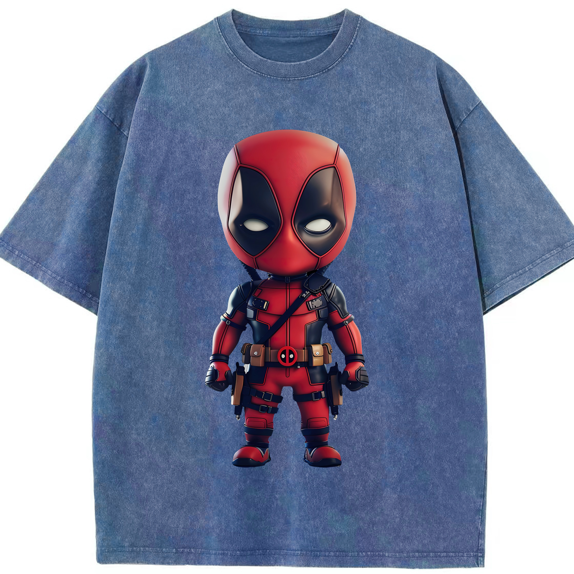 （画像用） Deadpool デッドプール 綿100% ヴィンテージ風 半袖Tシャツ（フロントプリント）
