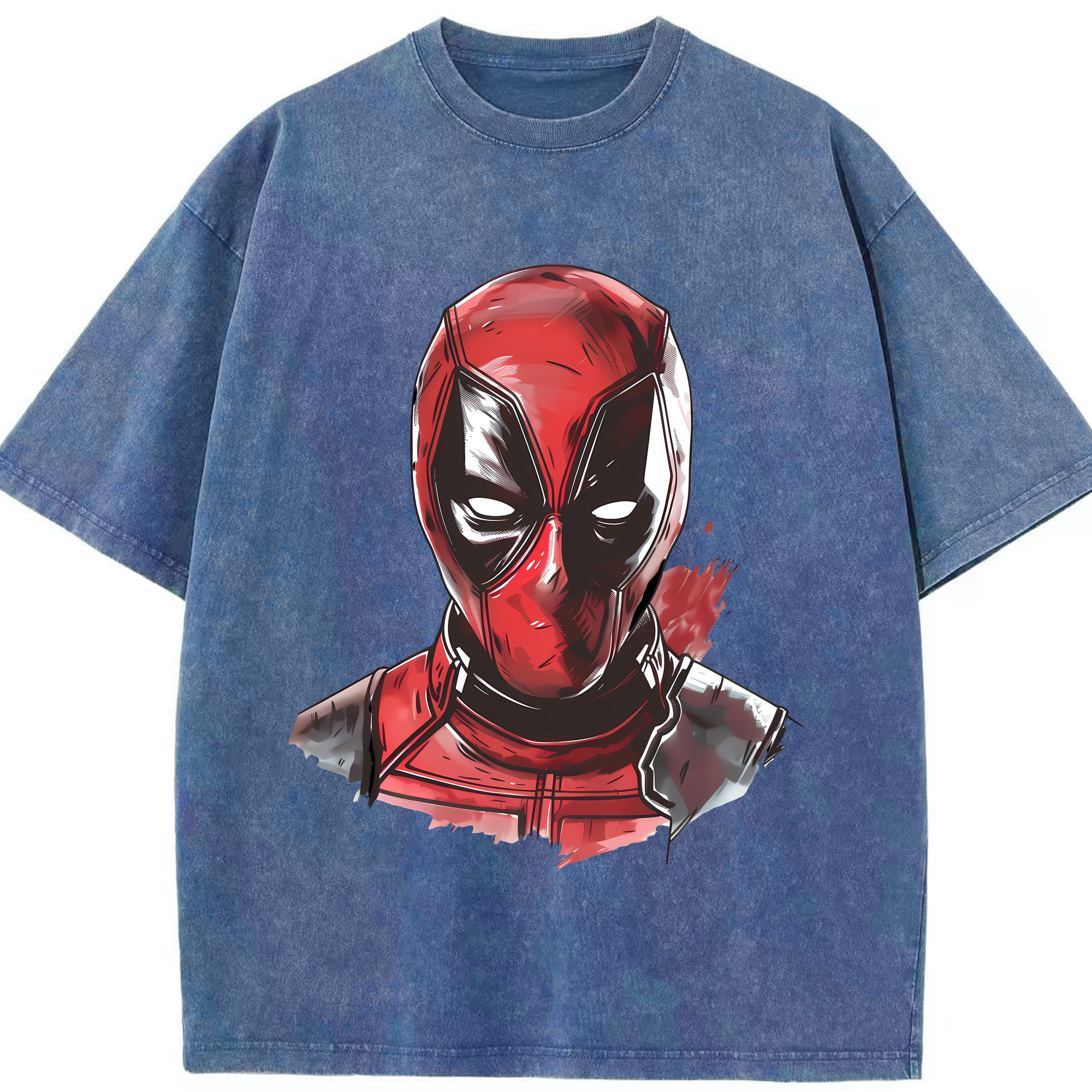 （画像用） Deadpool デッドプール 綿100% ヴィンテージ風 半袖Tシャツ（フロントプリント）