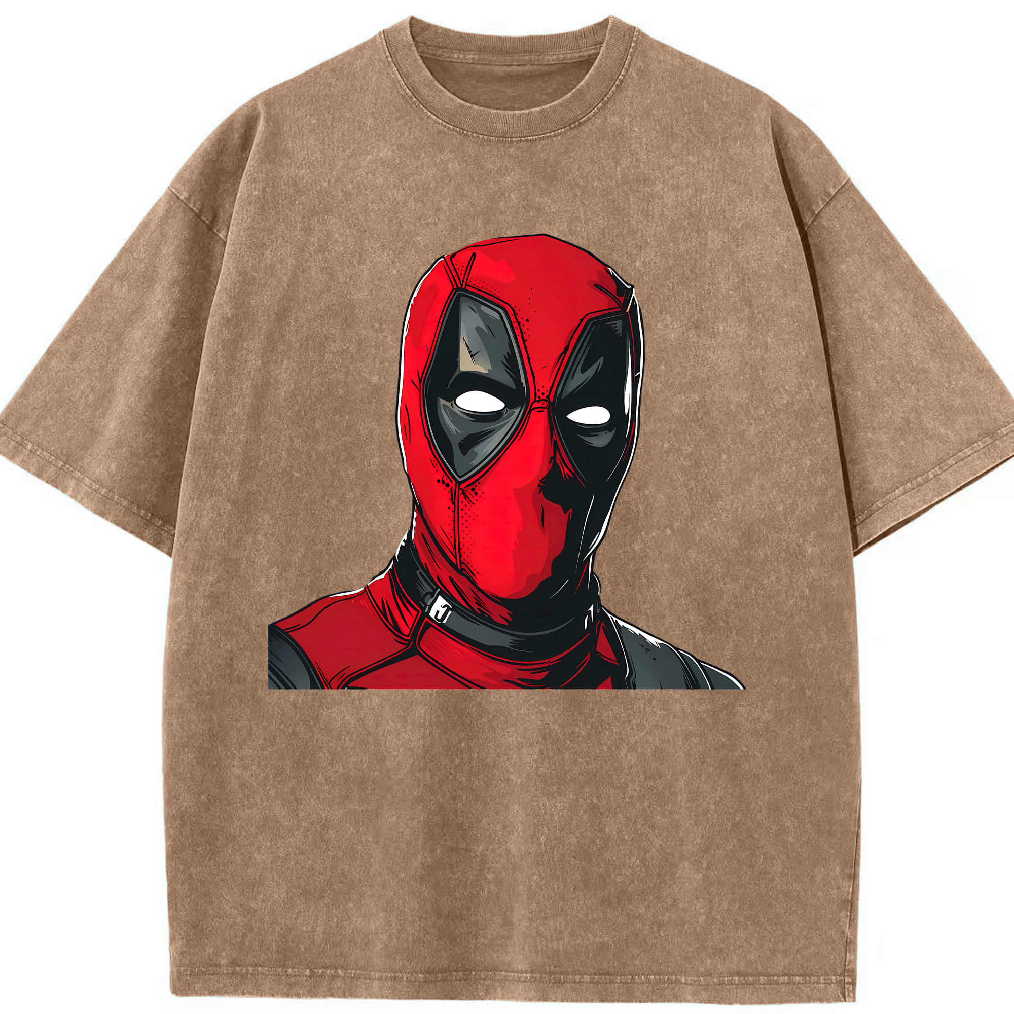 （画像用） Deadpool デッドプール 綿100% ヴィンテージ風 半袖Tシャツ（フロントプリント）