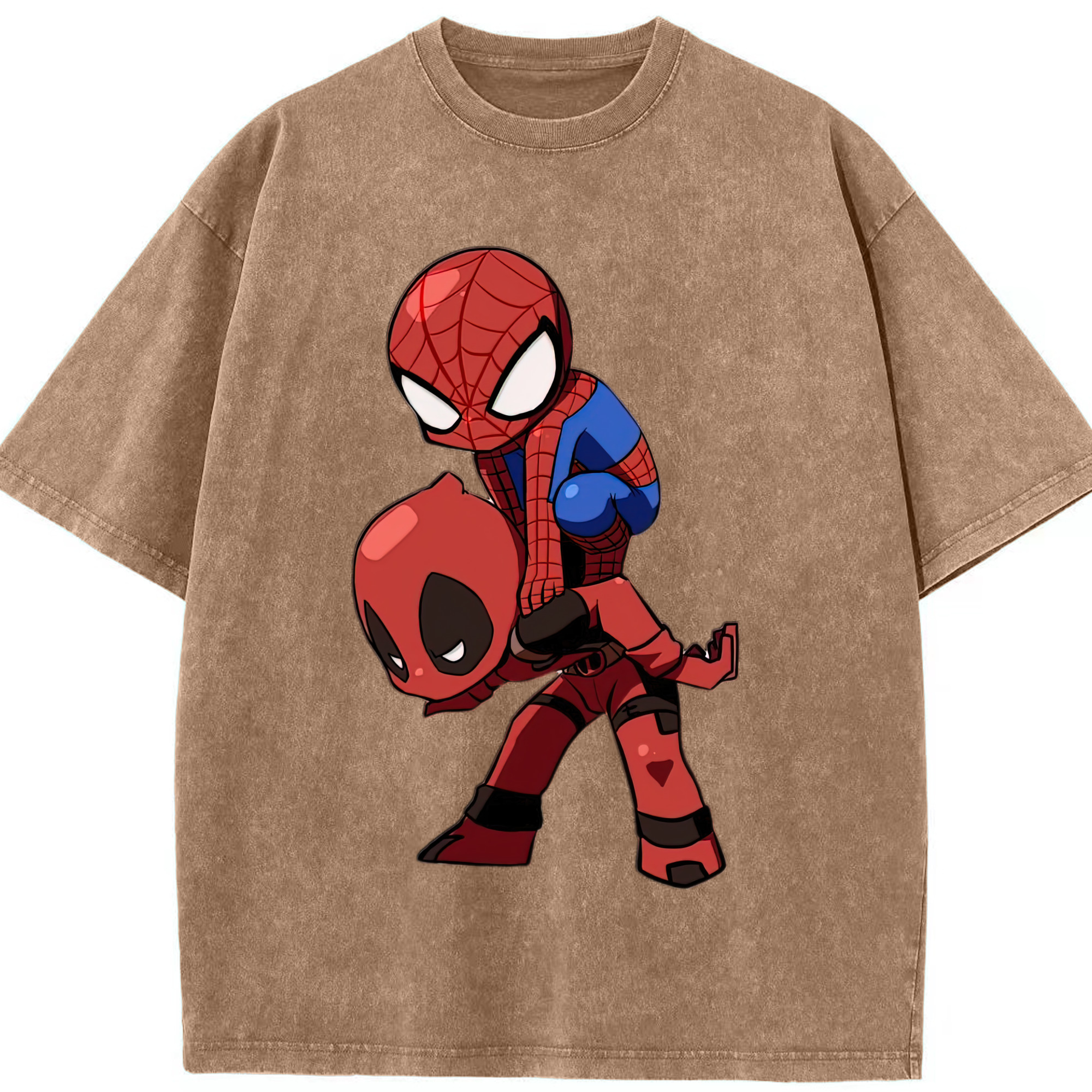 （画像用） Deadpool デッドプール 綿100% ヴィンテージ風 半袖Tシャツ（フロントプリント）