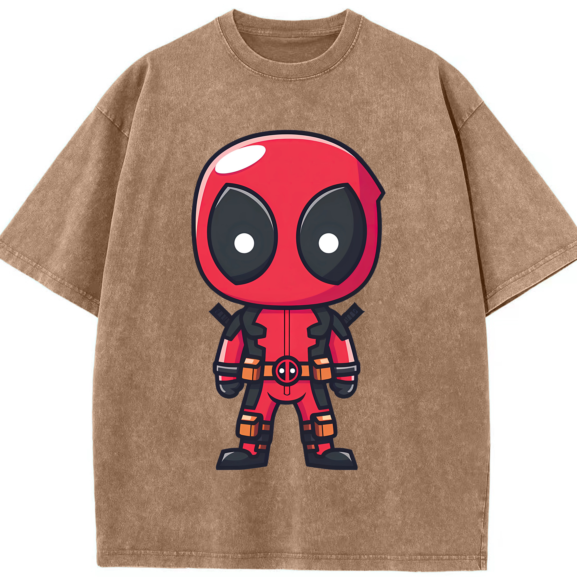 （画像用） Deadpool デッドプール 綿100% ヴィンテージ風 半袖Tシャツ（フロントプリント）