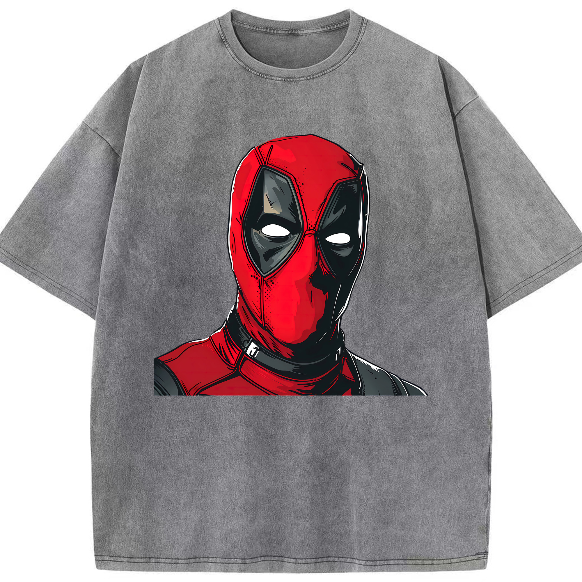 （画像用） Deadpool デッドプール 綿100% ヴィンテージ風 半袖Tシャツ（フロントプリント）