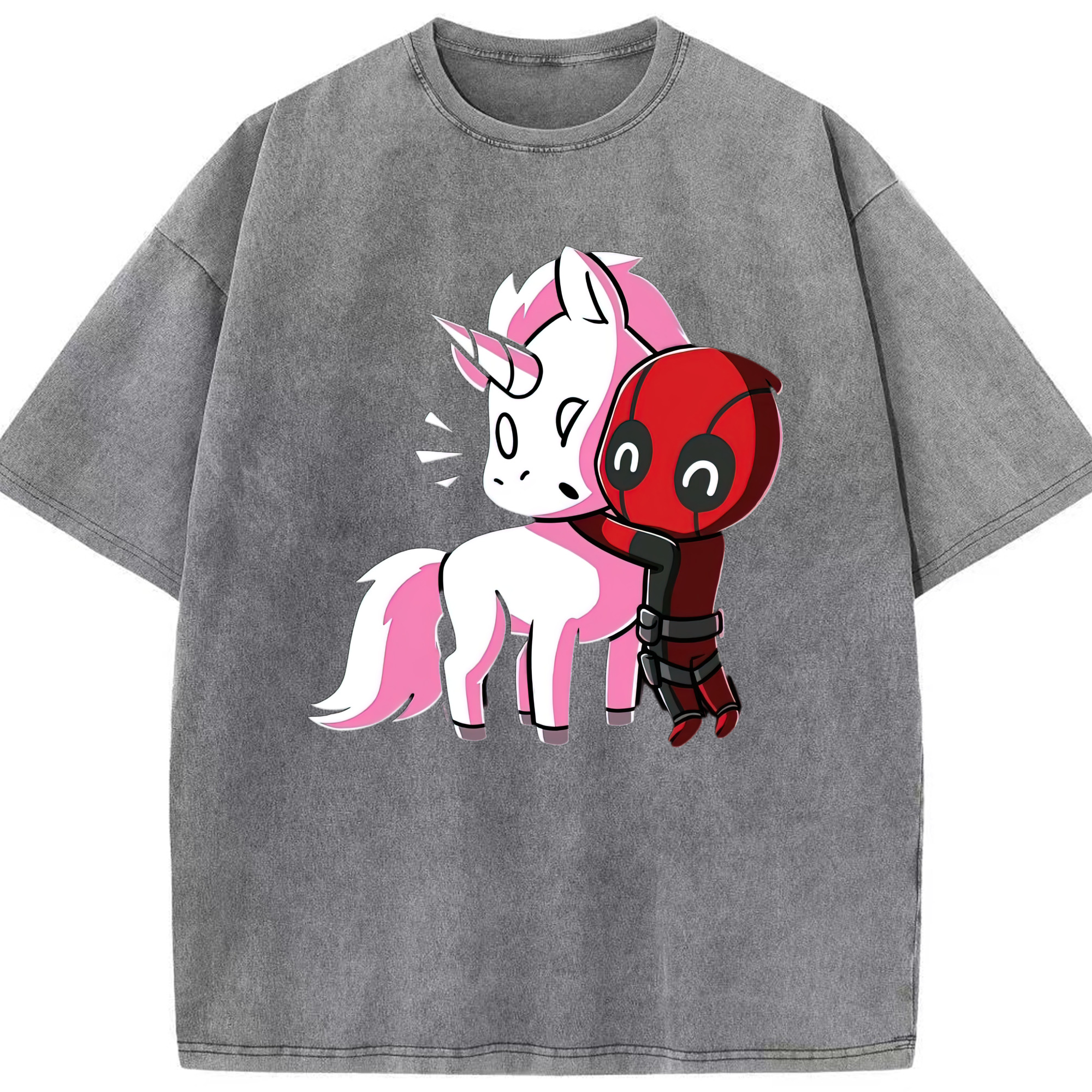 （画像用） Deadpool デッドプール 綿100% ヴィンテージ風 半袖Tシャツ（フロントプリント）
