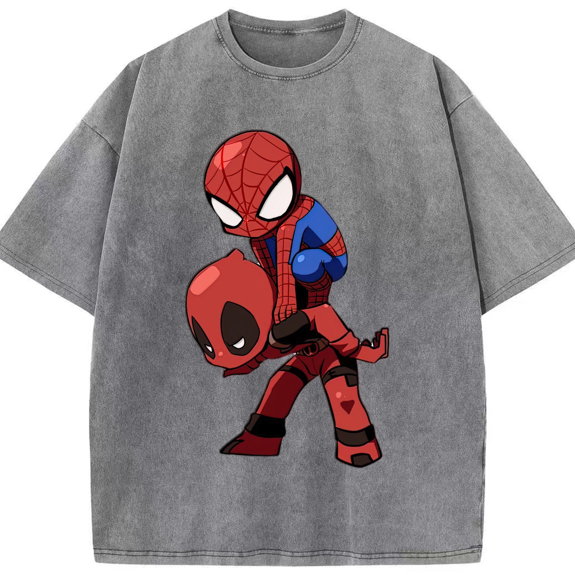 （画像用） Deadpool デッドプール 綿100% ヴィンテージ風 半袖Tシャツ（フロントプリント）