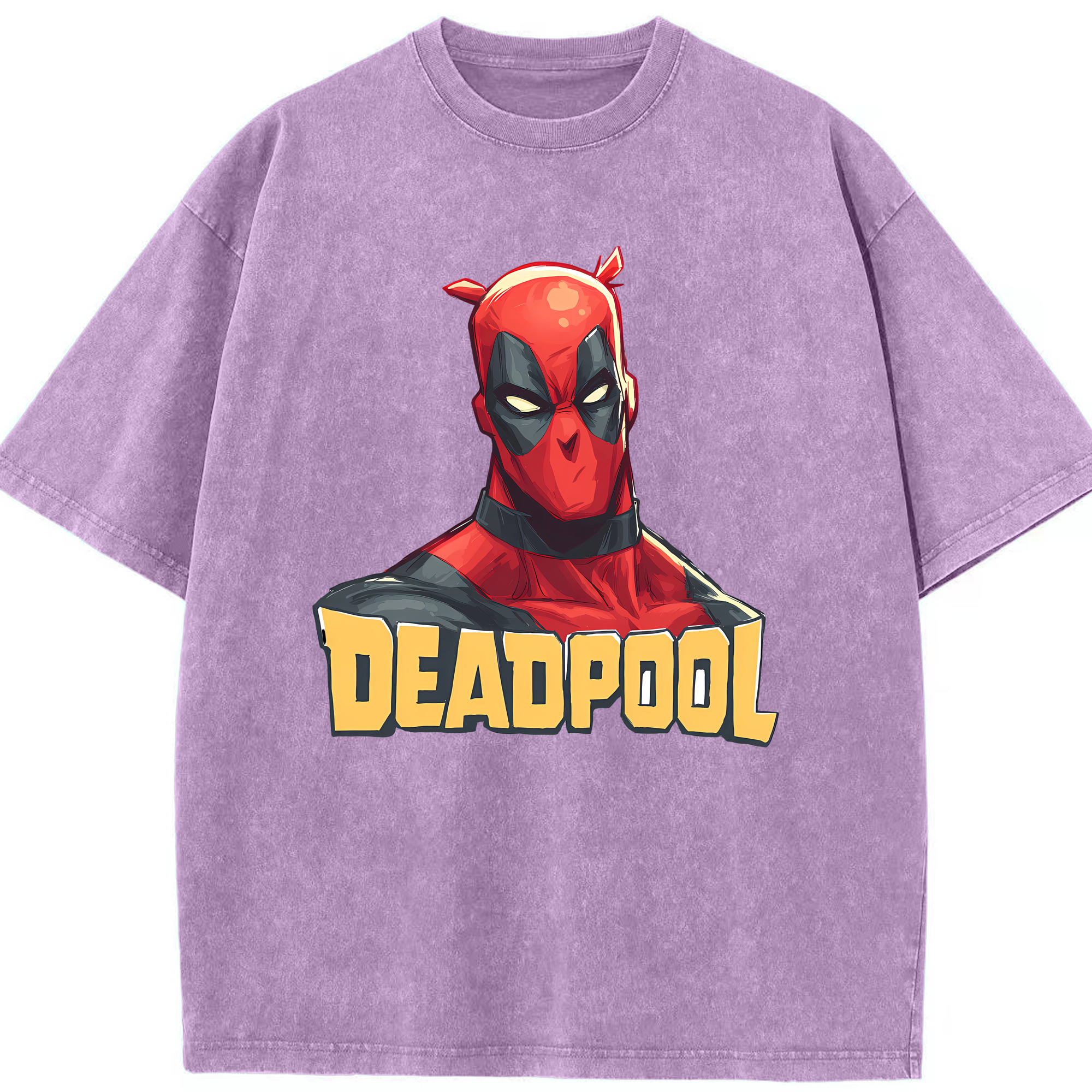 （画像用） Deadpool デッドプール 綿100% ヴィンテージ風 半袖Tシャツ（フロントプリント）