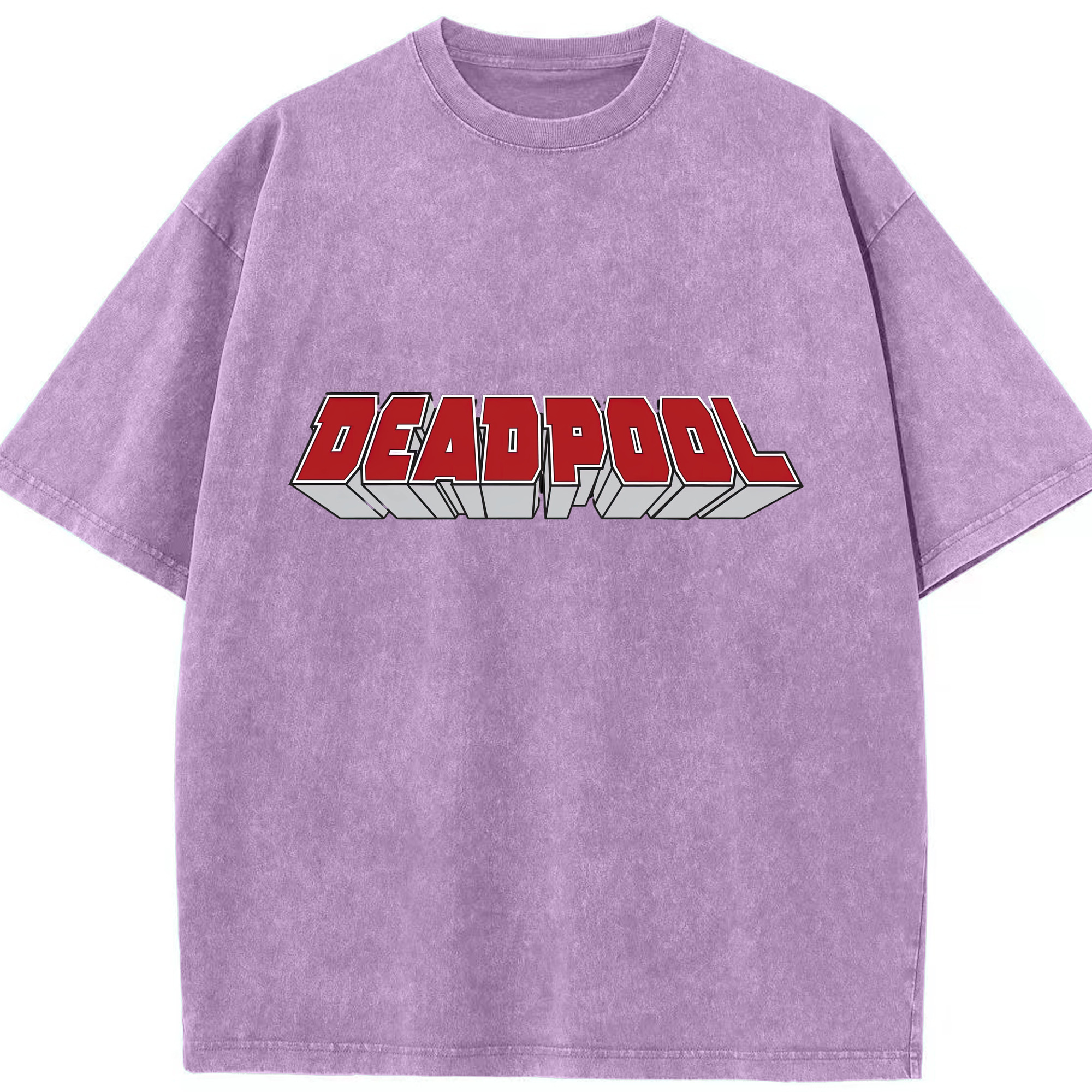 （画像用） Deadpool デッドプール 綿100% ヴィンテージ風 半袖Tシャツ（フロントプリント）