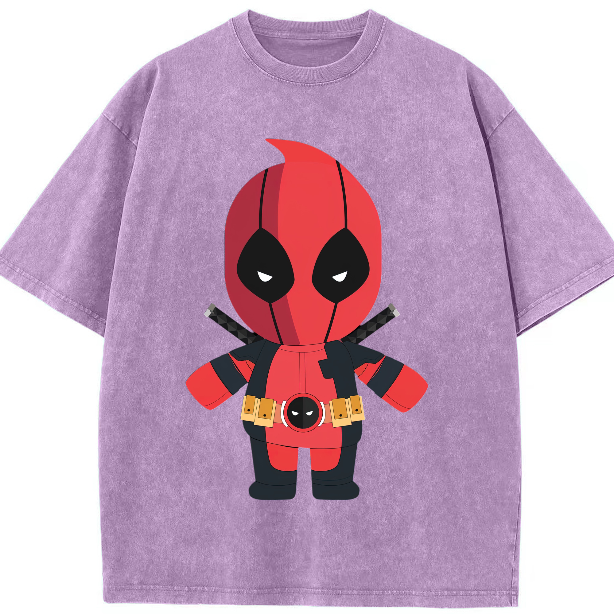 （画像用） Deadpool デッドプール 綿100% ヴィンテージ風 半袖Tシャツ（フロントプリント）